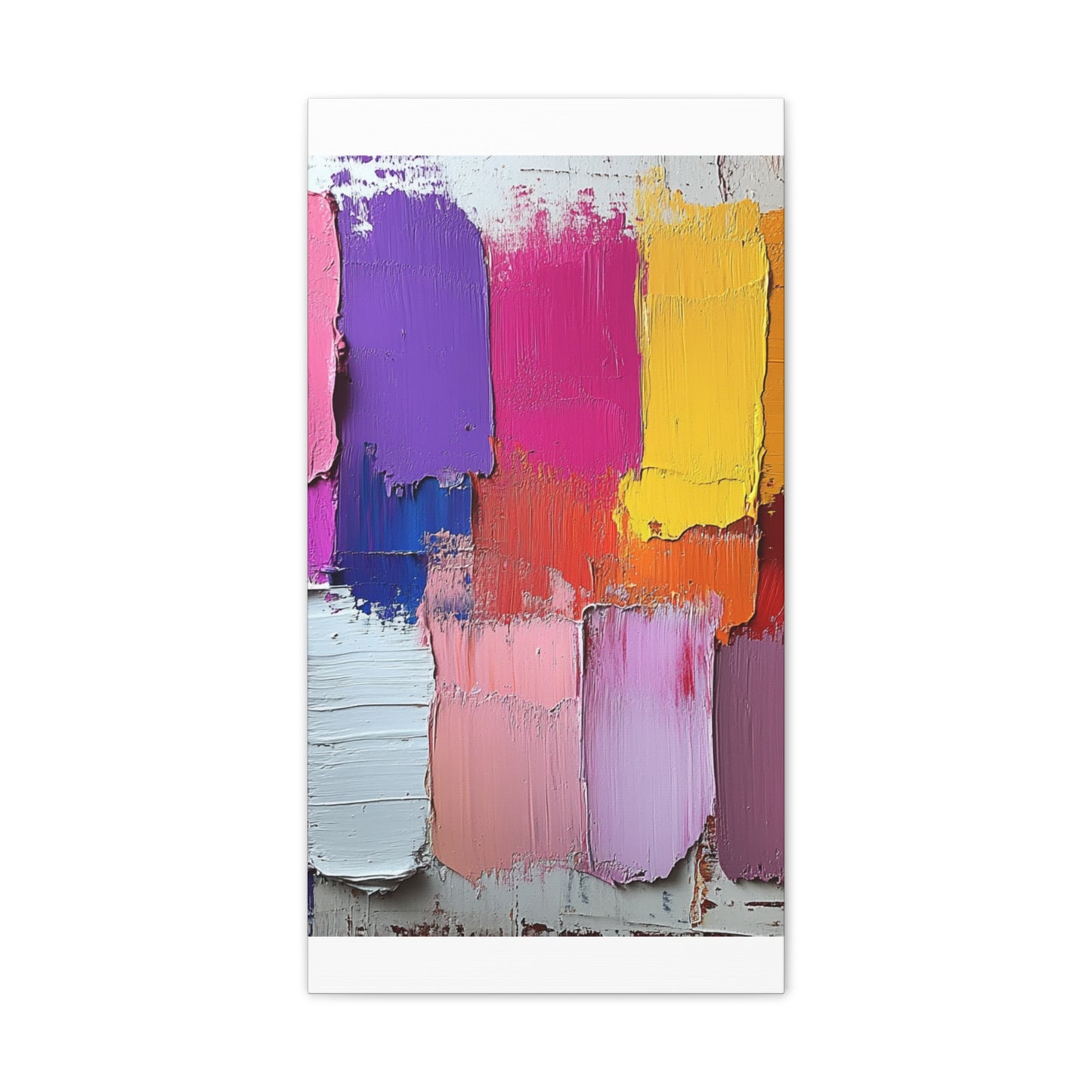 Acrylic Abstract Canvas Print - Richly Textured Artistry