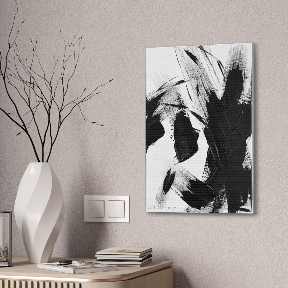 Acrylic Abstract Canvas Print - Richly Textured Artistry