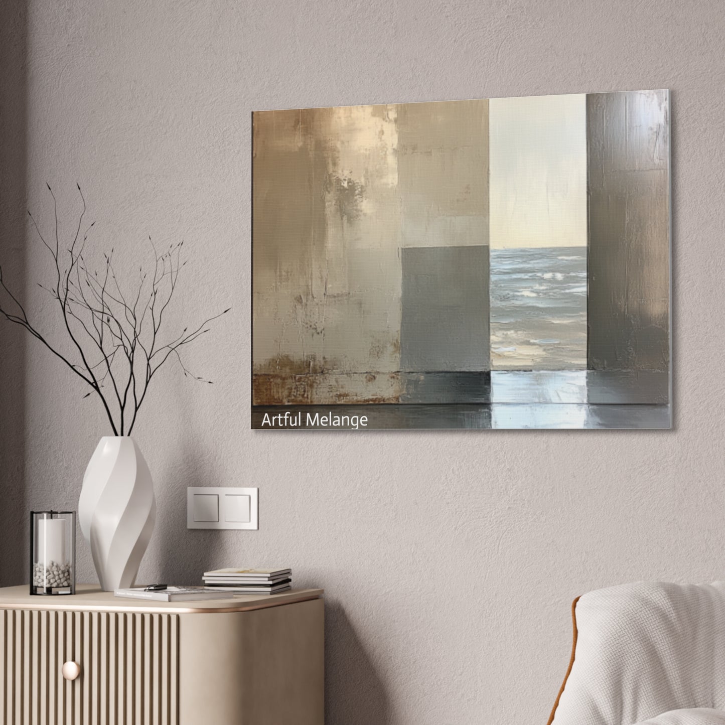 Acrylic Abstract Canvas Print - Richly Textured Artistry