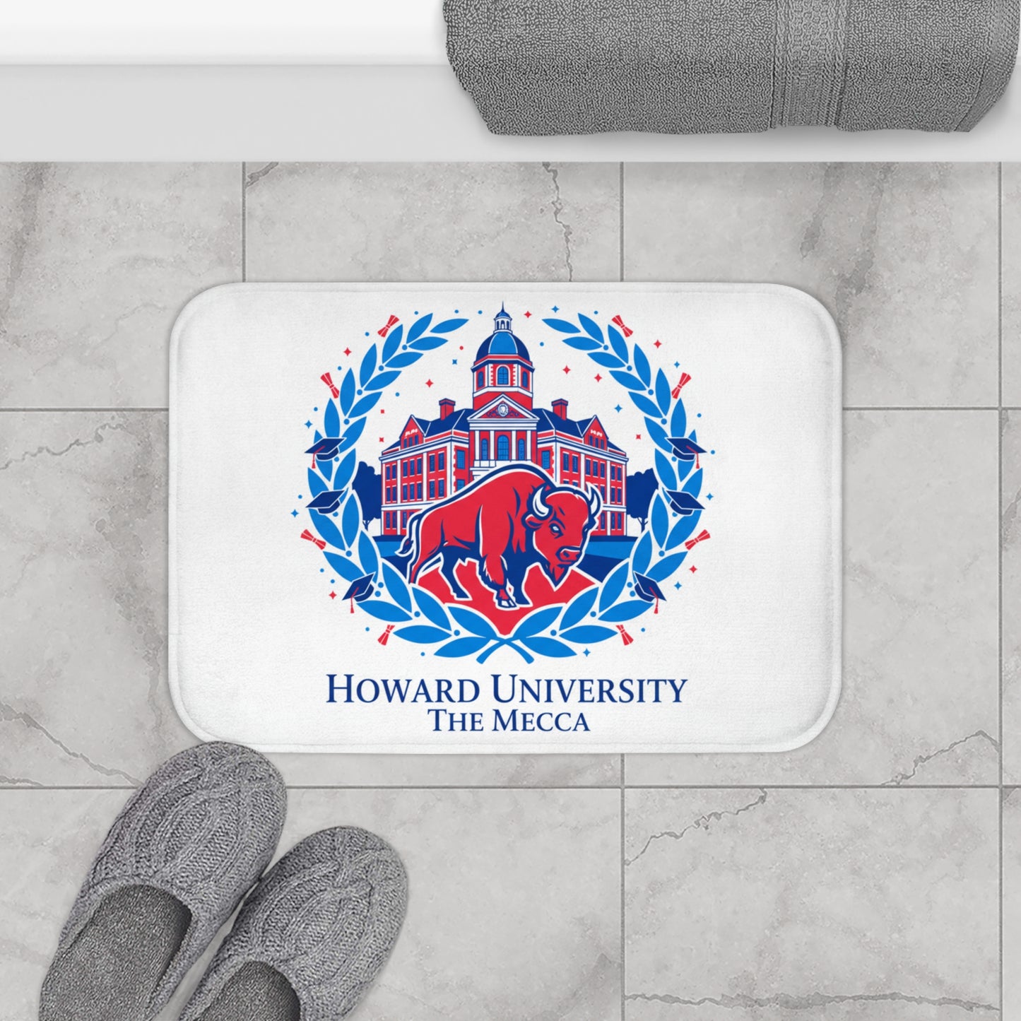 Howard University Legacy Bath Mat – Bison Pride Dorm Collection 4