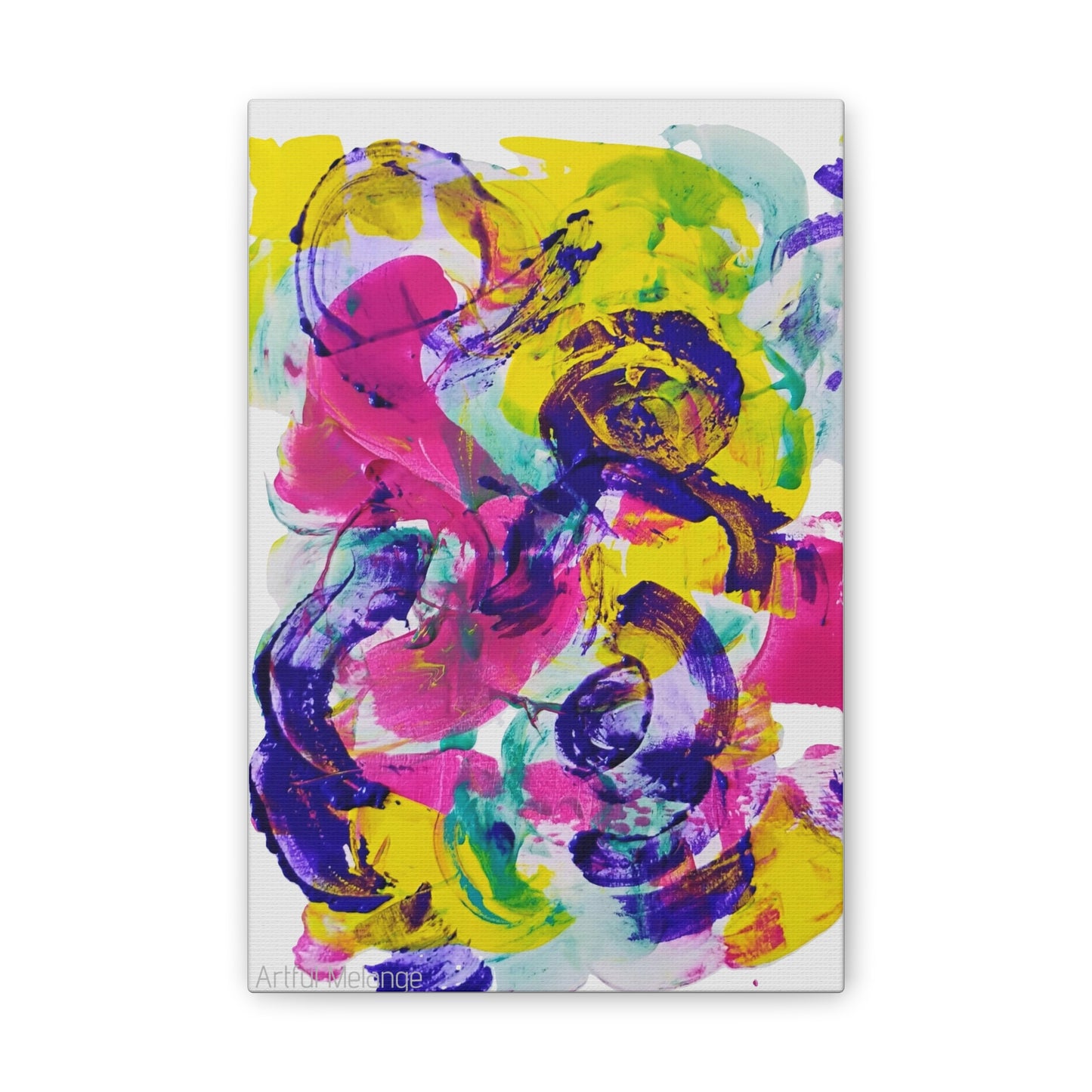 Primary Elegance: A Symphony of Sophistication Canvas Print