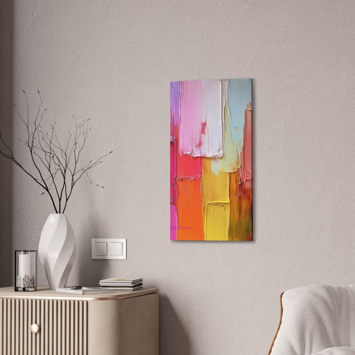 Acrylic Abstract Canvas Print - Richly Textured Artistry