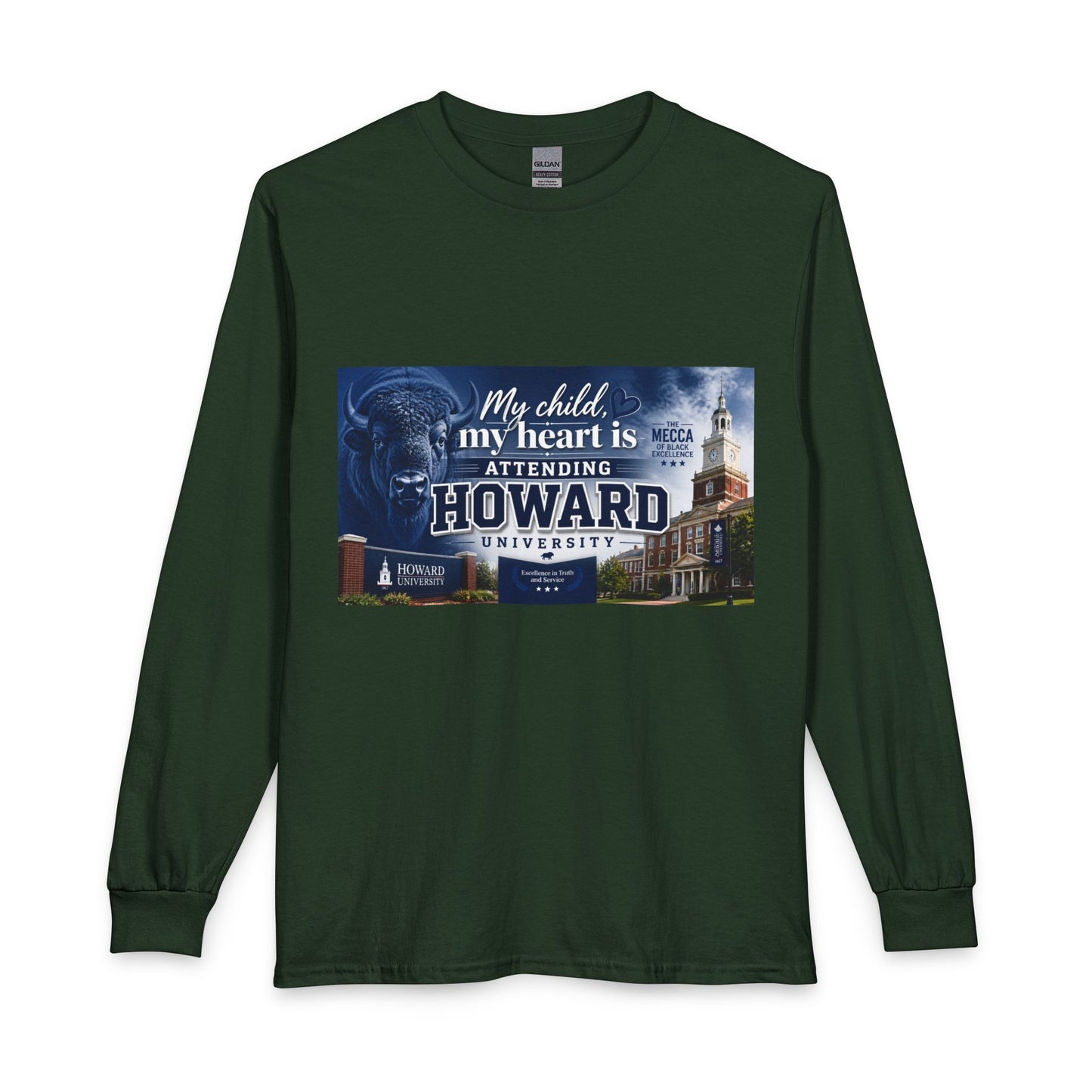 Howard University Pride Family Statement/Unisex Long Sleeve T-Shirt