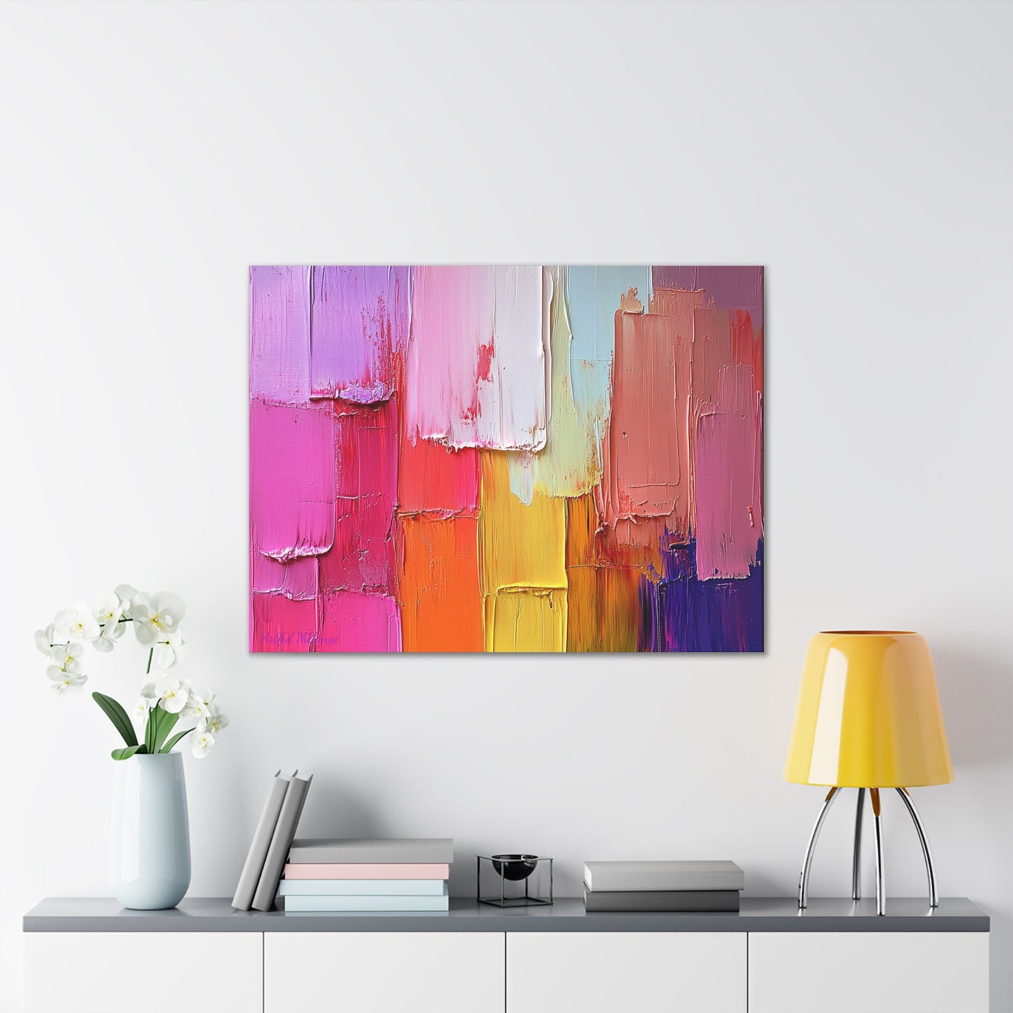 Acrylic Abstract Canvas Print - Richly Textured Artistry