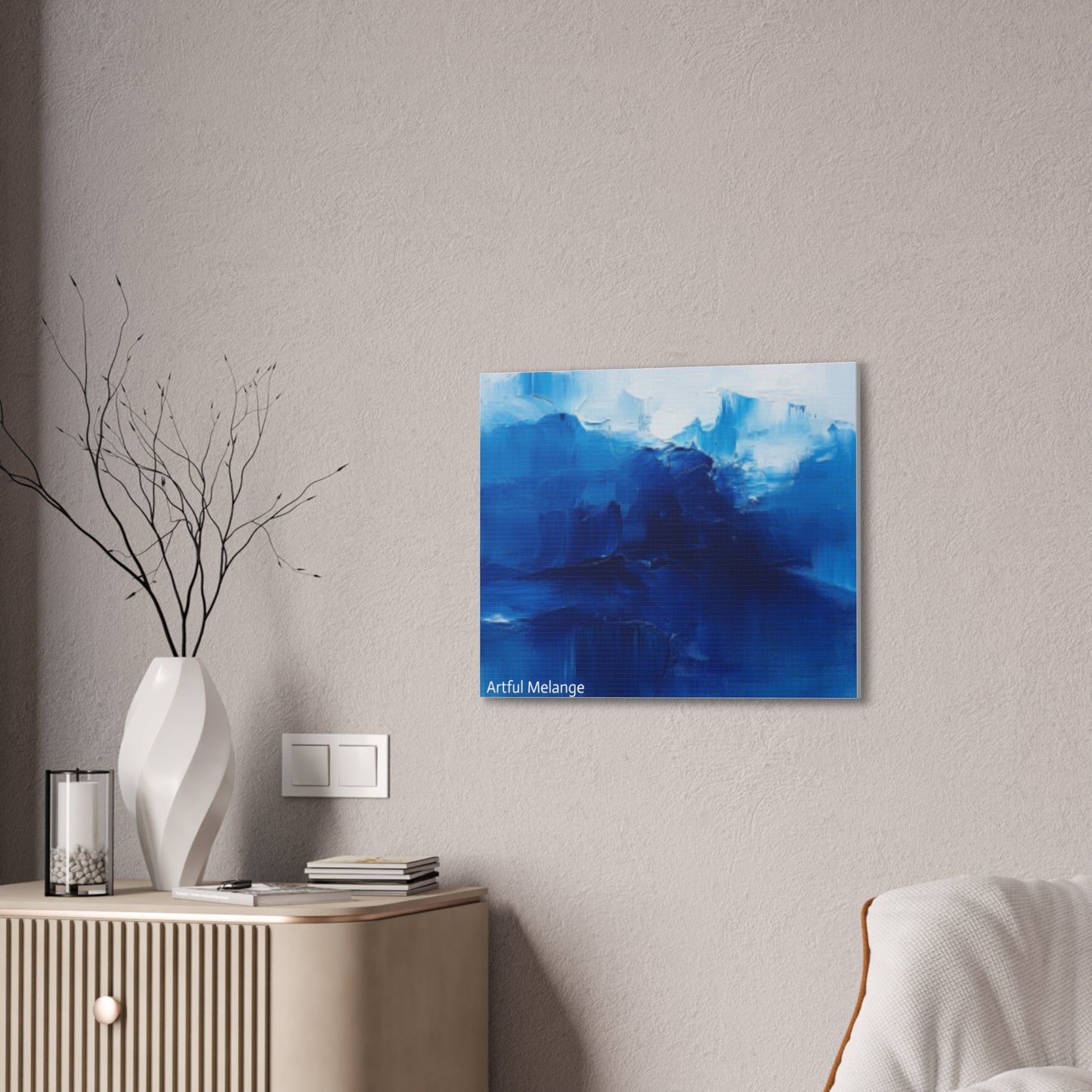 Acrylic Abstract Canvas Print - Richly Textured Artistry