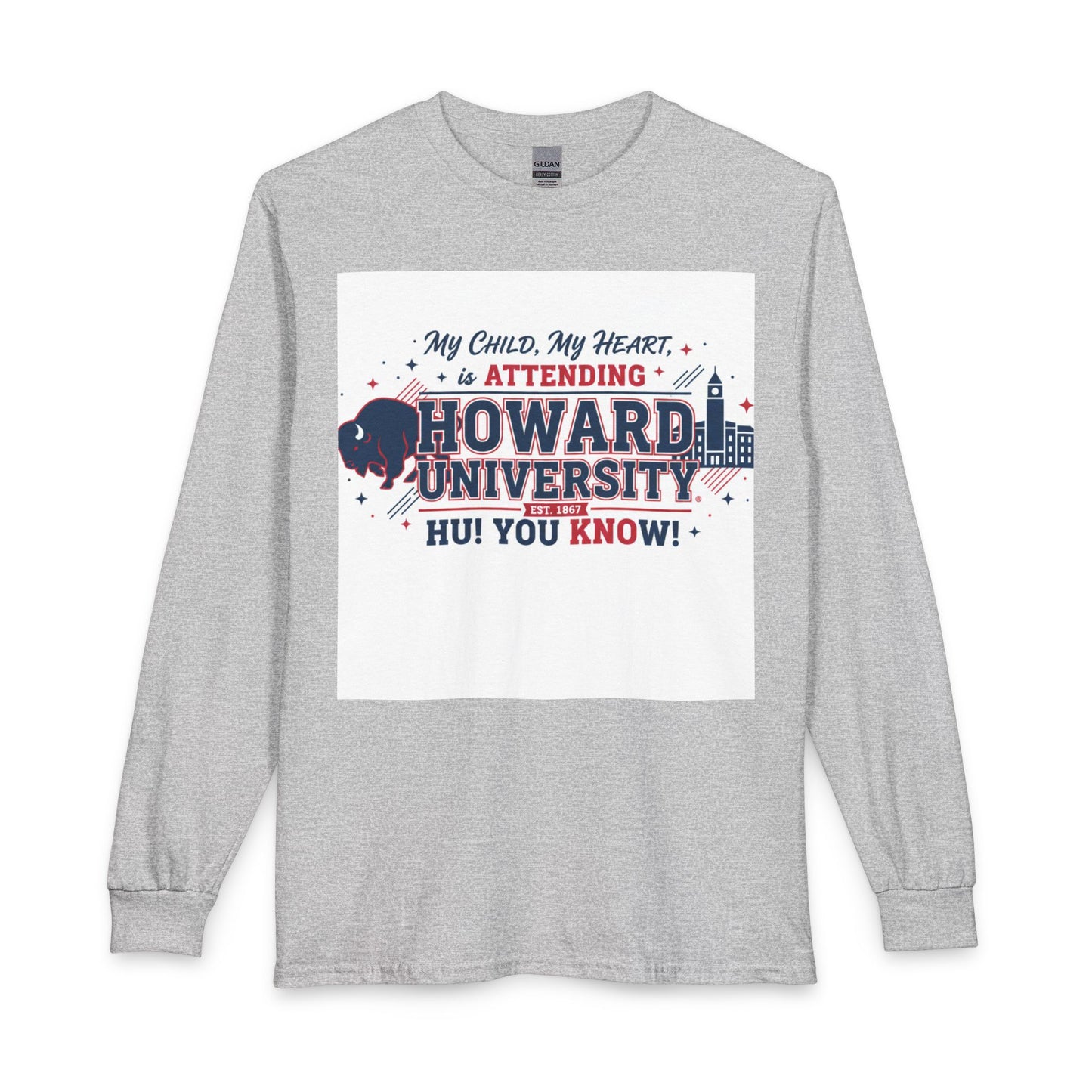 Howard University Pride Family Statement/Unisex Long Sleeve T-Shirt 3