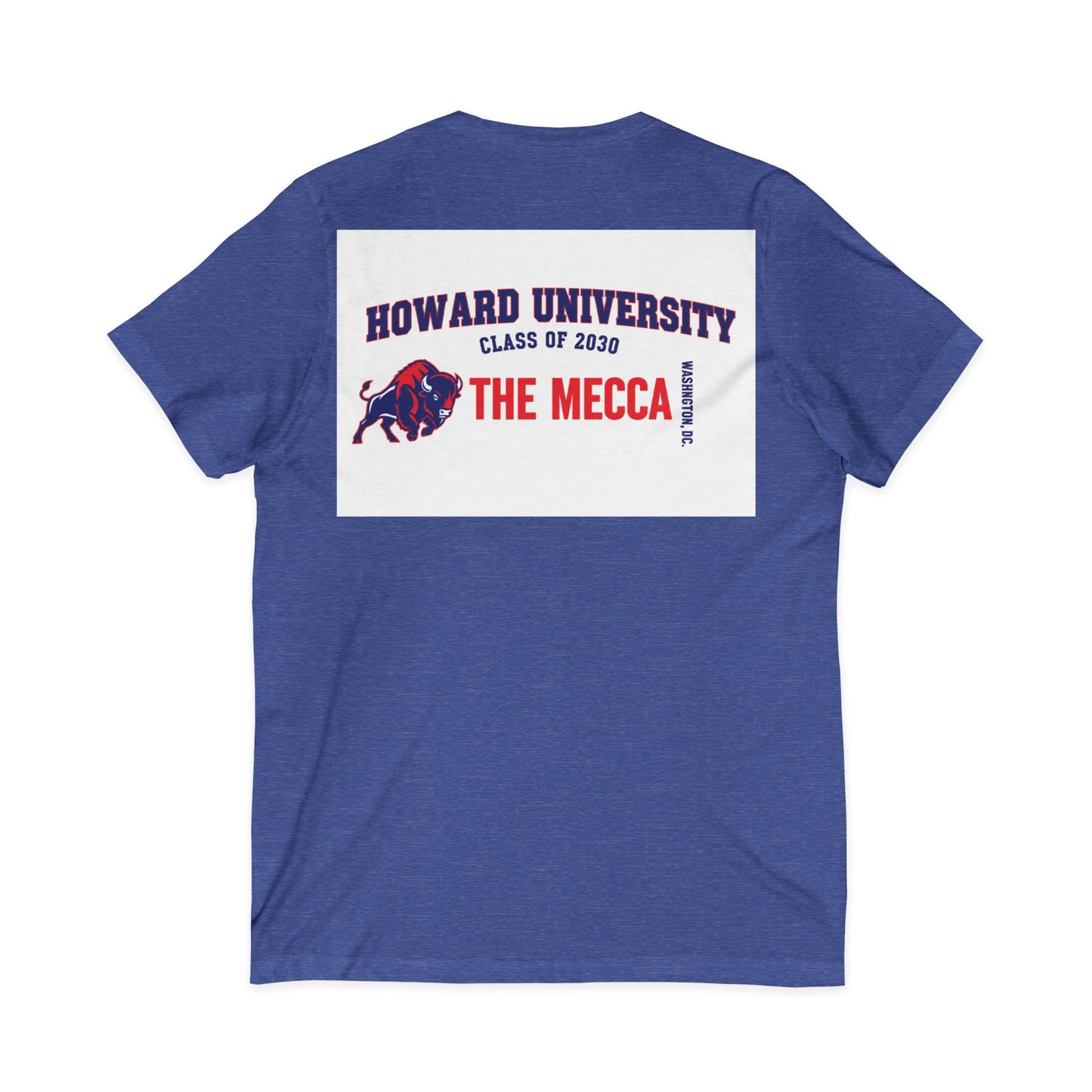 Howard University Class of 2030 Unisex V-Neck T-Shirt | The Mecca Incoming Class Tee