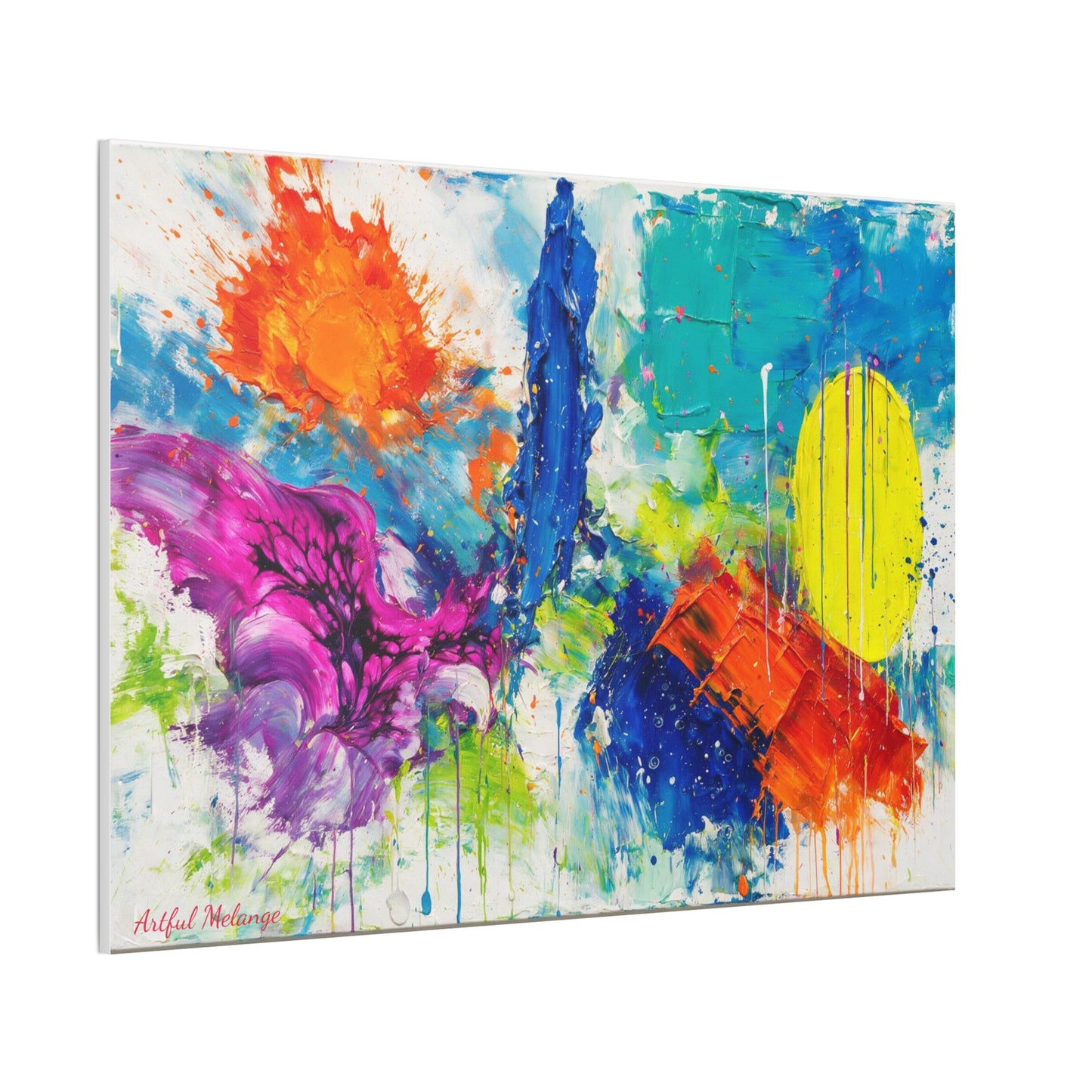 Acrylic Abstract Canvas Print - Richly Textured Artistry