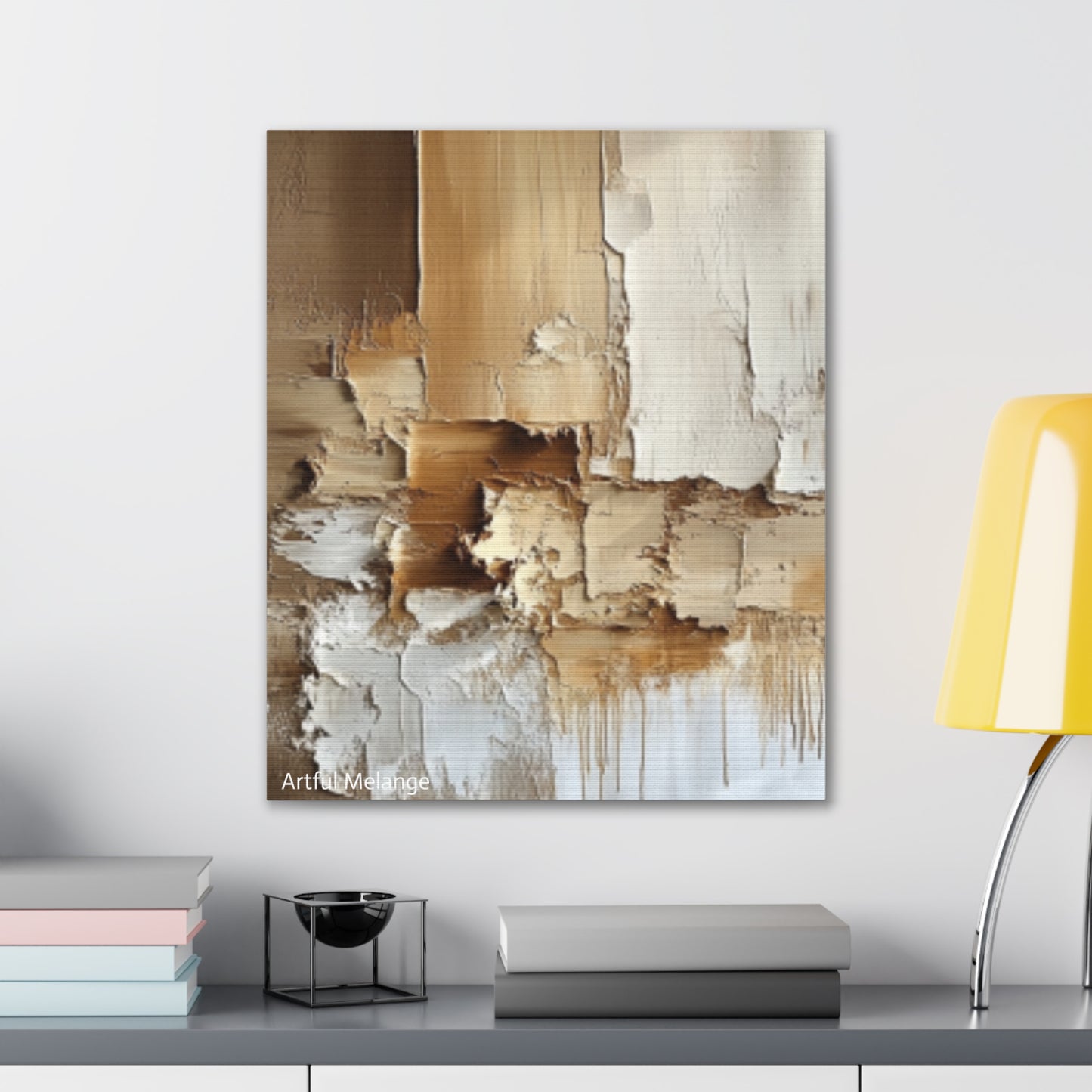 Acrylic Abstract Canvas Print - Richly Textured Artistry