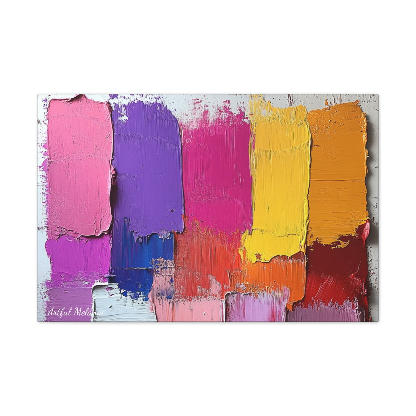 Acrylic Abstract Canvas Print - Richly Textured Artistry