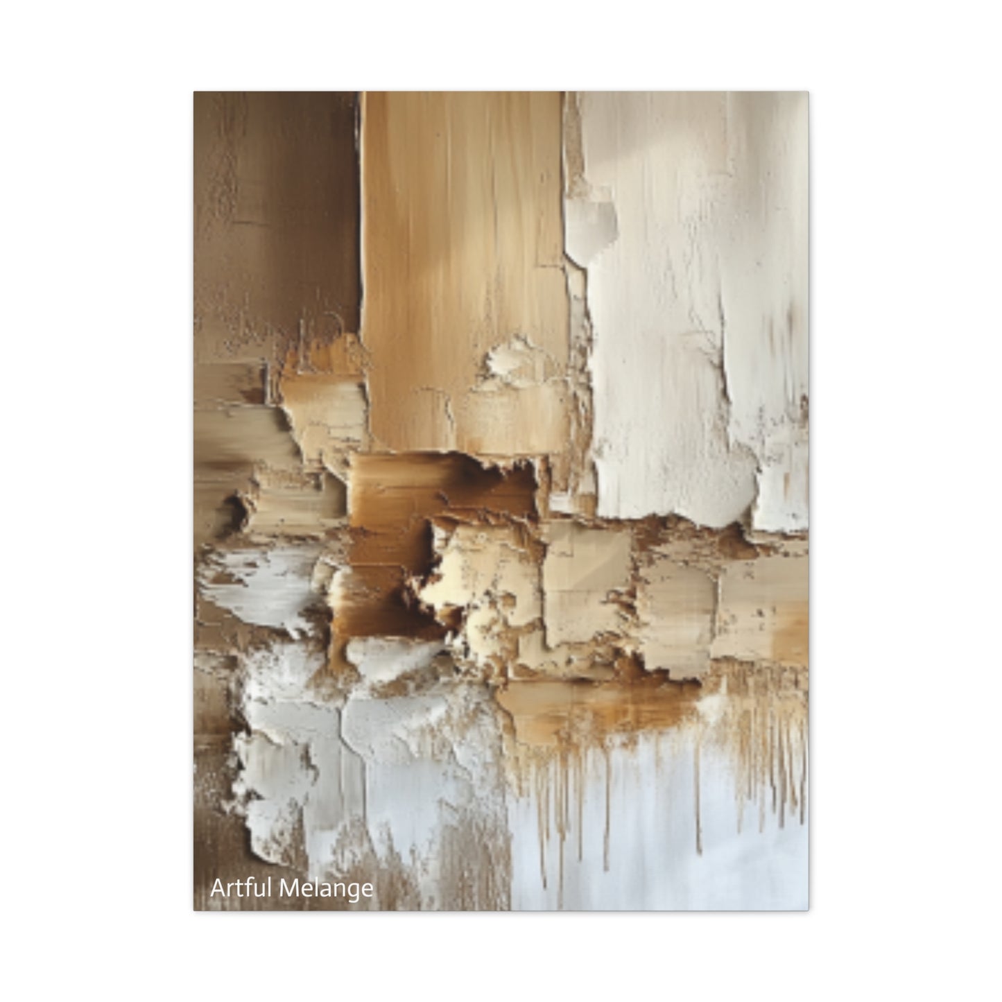 Acrylic Abstract Canvas Print - Richly Textured Artistry