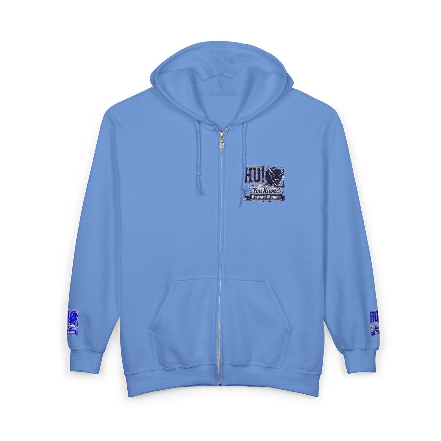 Bison Heritage Embroidered Collection: Full-Zip Sweatshirt | Howard-Inspired HBCU Collegiate Jacket