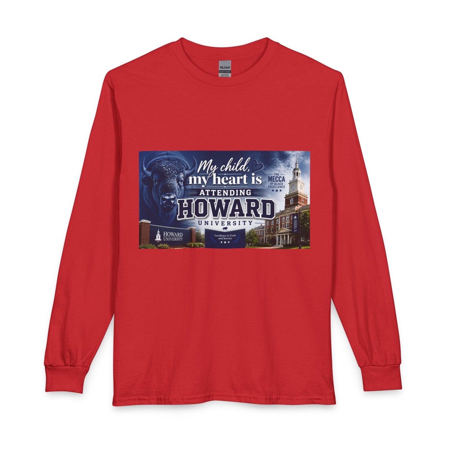Howard University Pride Family Statement/Unisex Long Sleeve T-Shirt