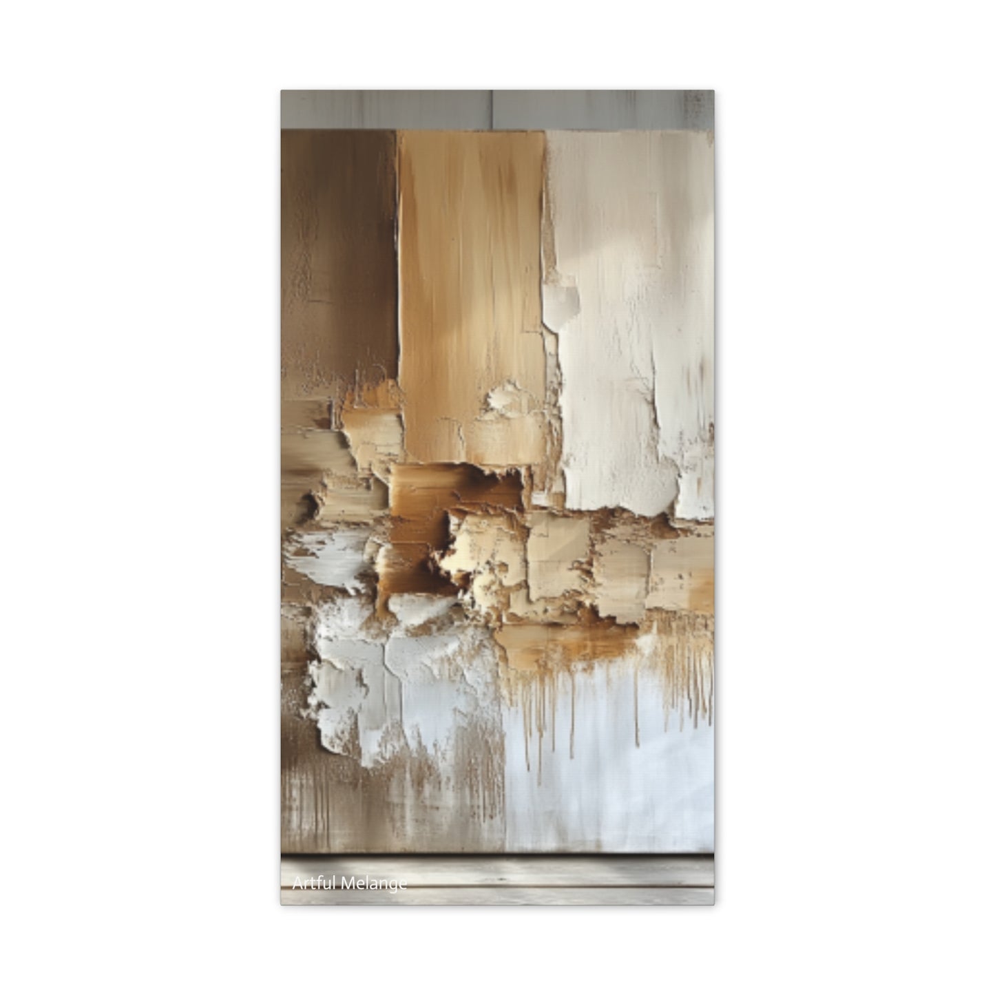 Acrylic Abstract Canvas Print - Richly Textured Artistry