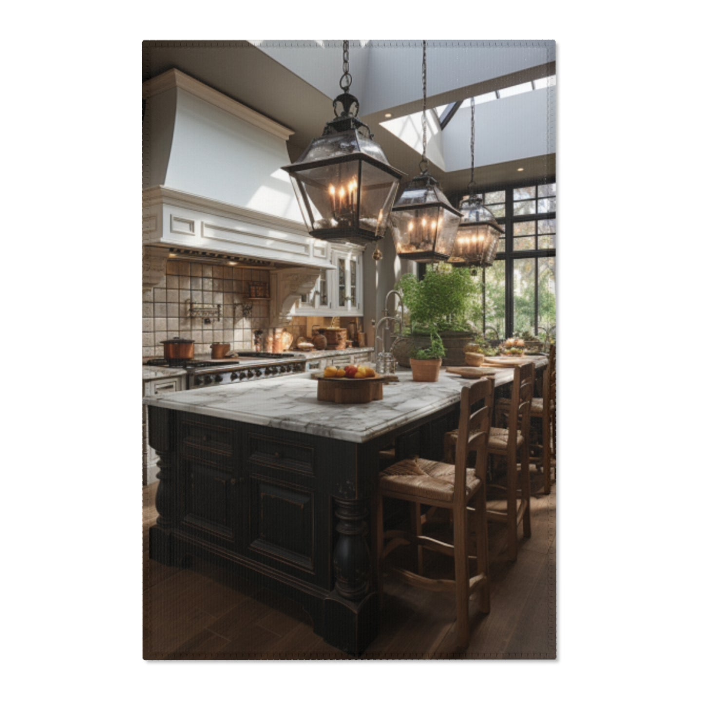French Country Kitchen Area Rug