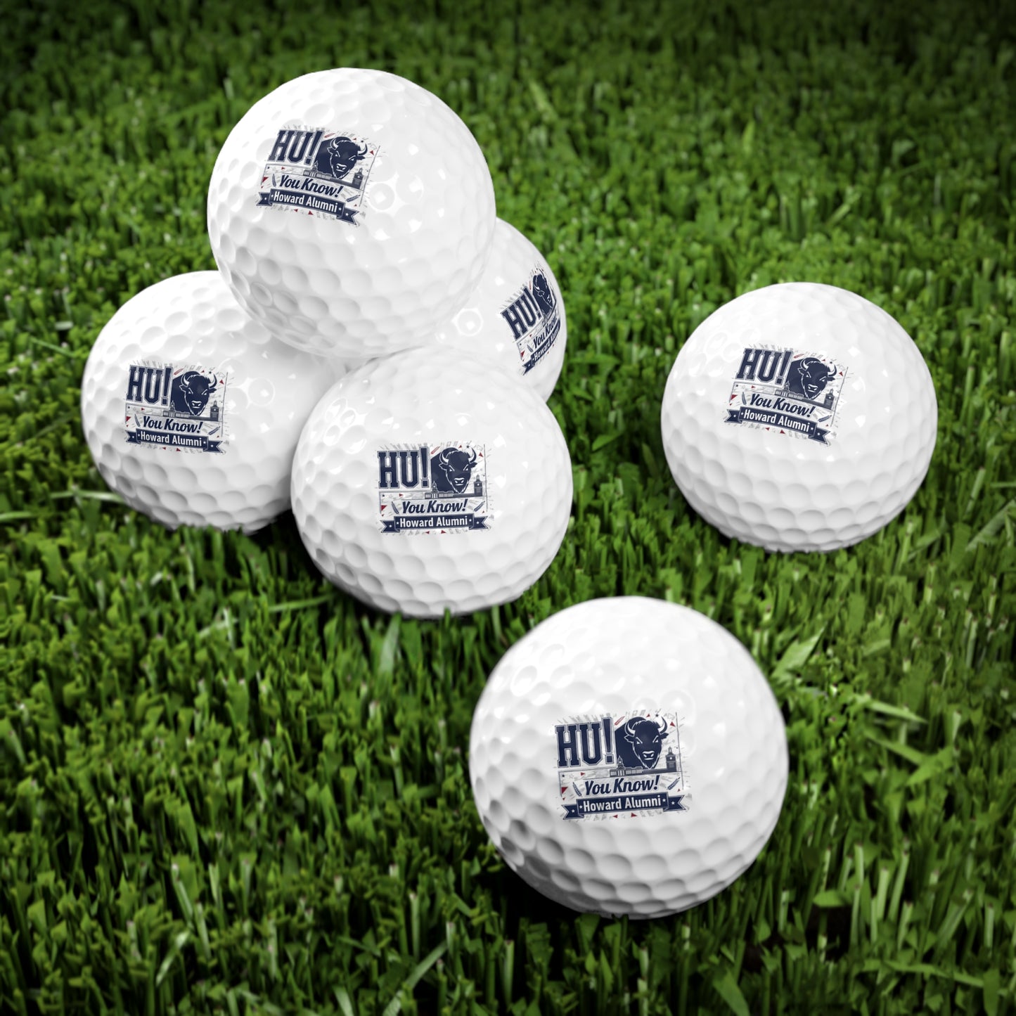 Howard University “The Yard Legacy” Golf Ball Set, 6 pcs 2