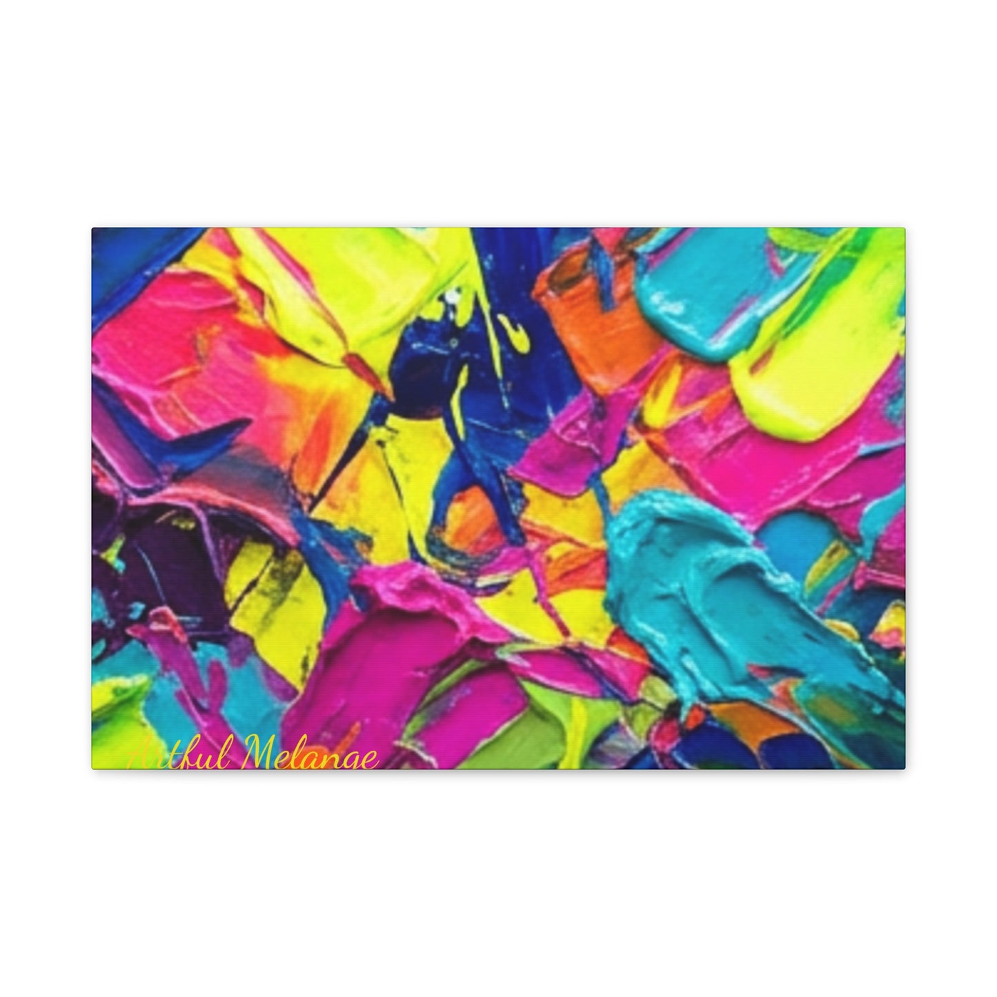 Acrylic Abstract Canvas Print - Richly Textured Artistry