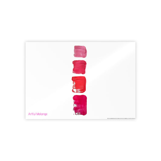 Gleaming Acrylic Abstract Poster: A Spectrum of Colorful Elegance