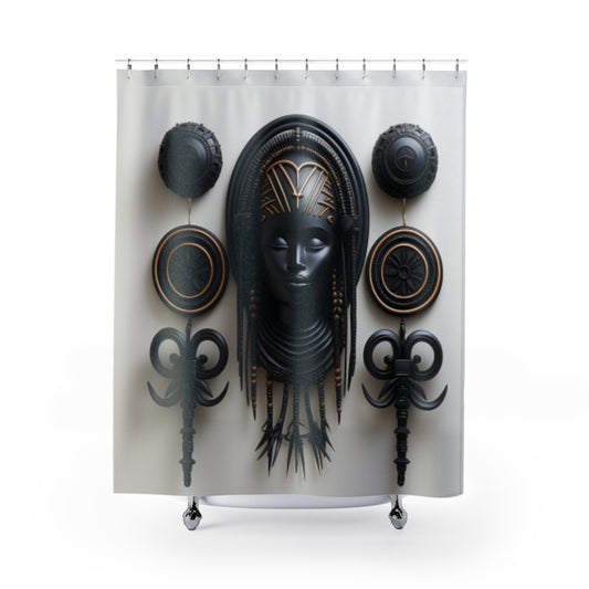 Heritage Tapestry Afro Centric Shower Curtain