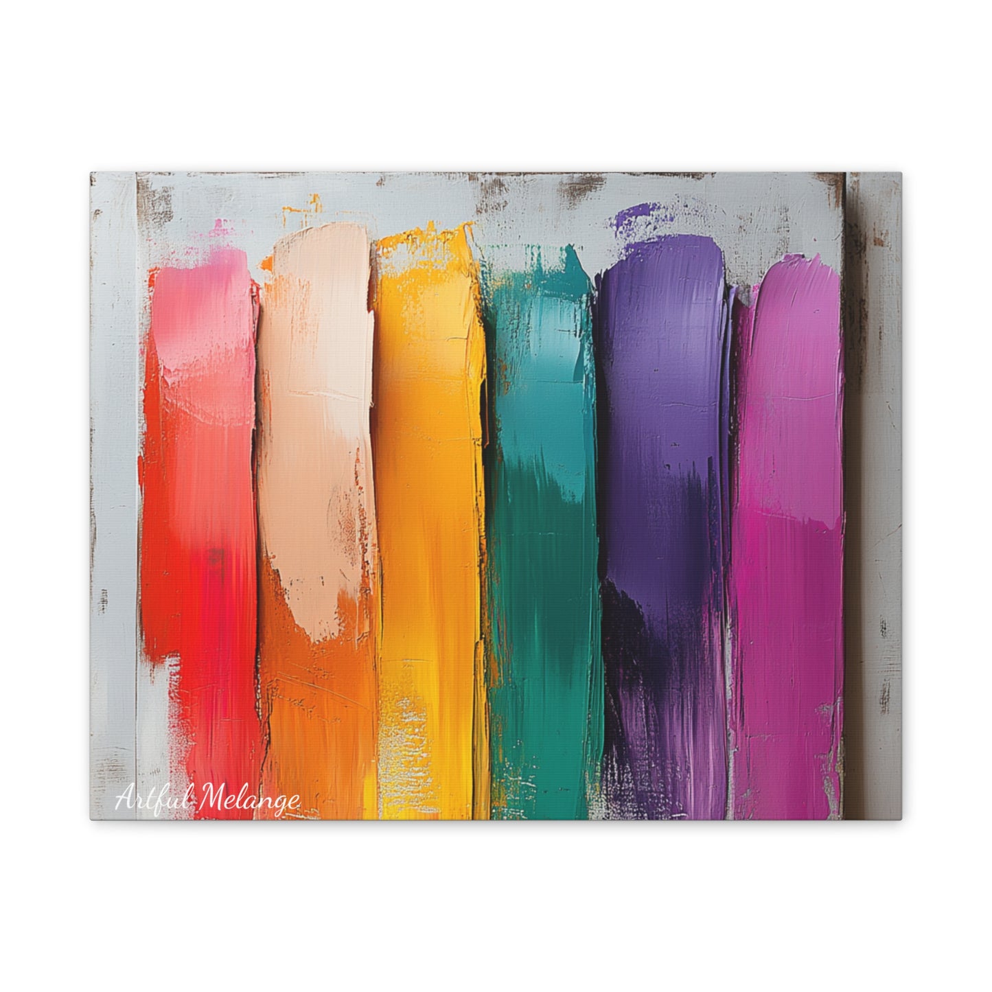 Acrylic Abstract Canvas Print - Richly Textured Artistry