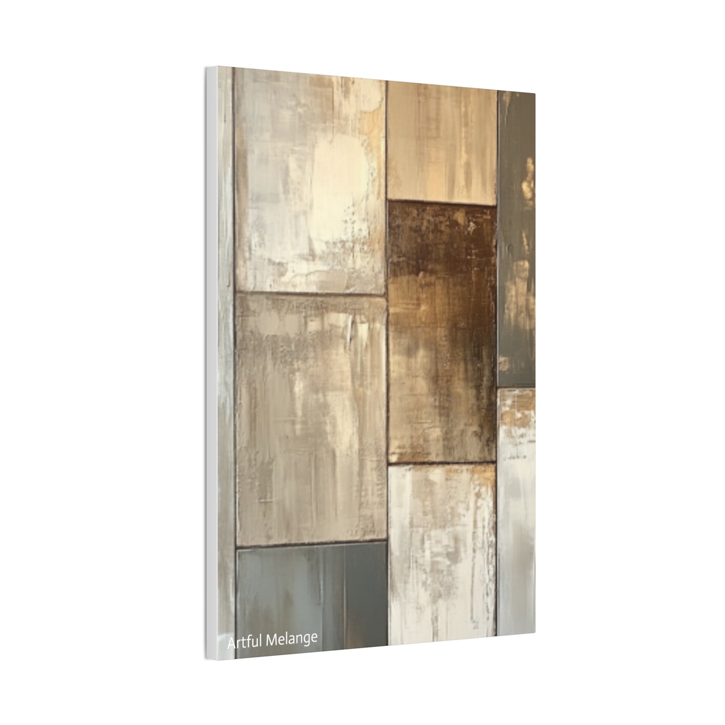 Acrylic Abstract Canvas Print - Richly Textured Artistry