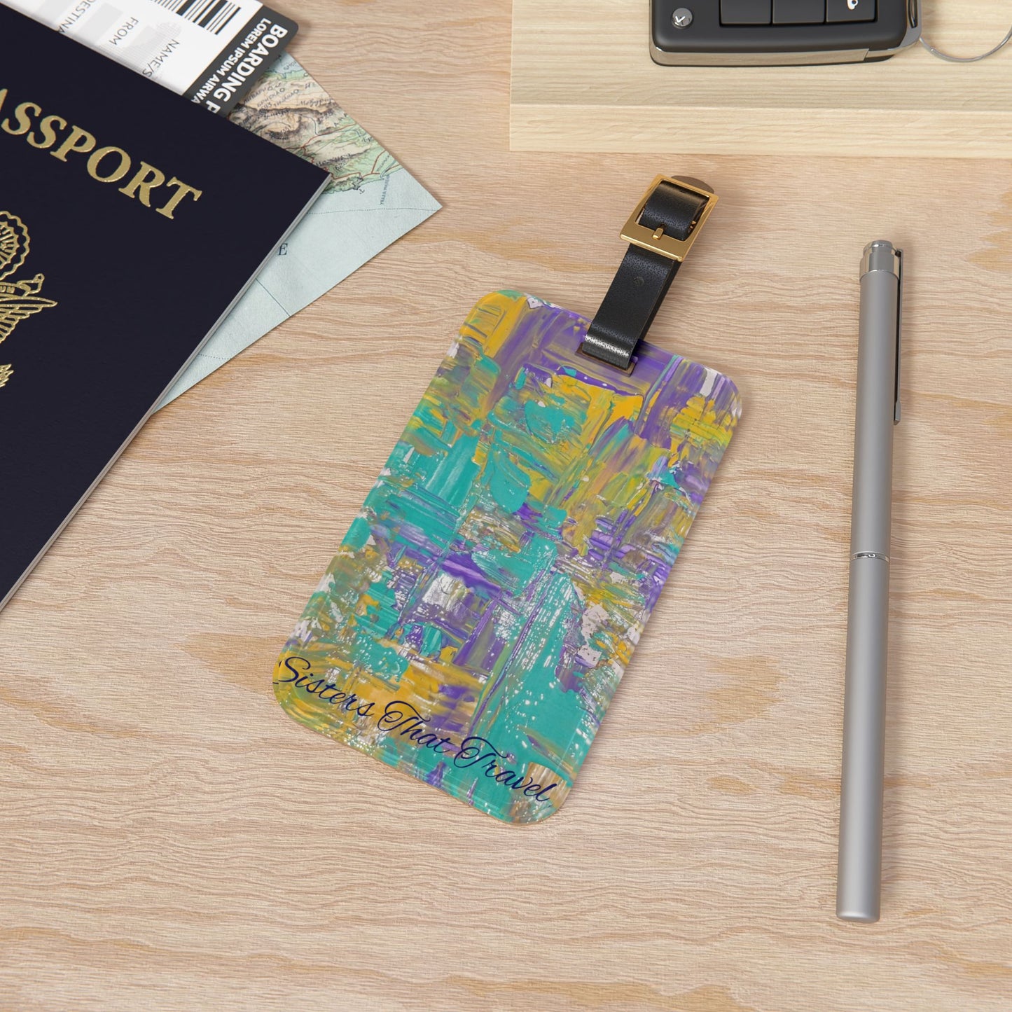 Art Voyage Sisters That Travel Luggage Tag Collection