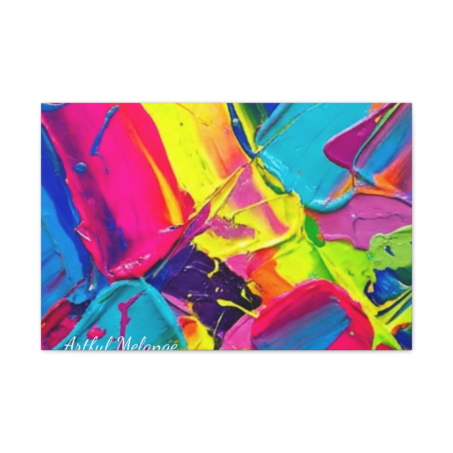 Acrylic Abstract Canvas Print - Richly Textured Artistry