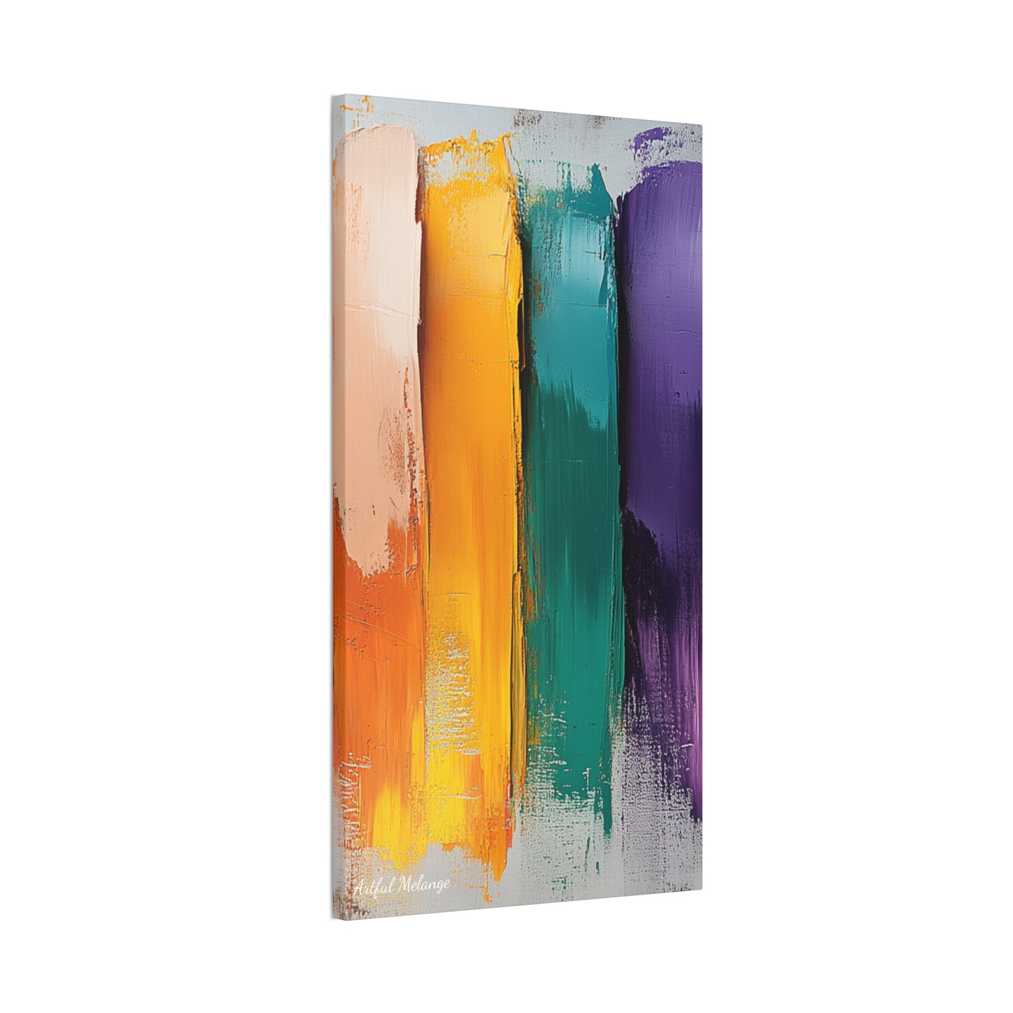 Acrylic Abstract Canvas Print - Richly Textured Artistry
