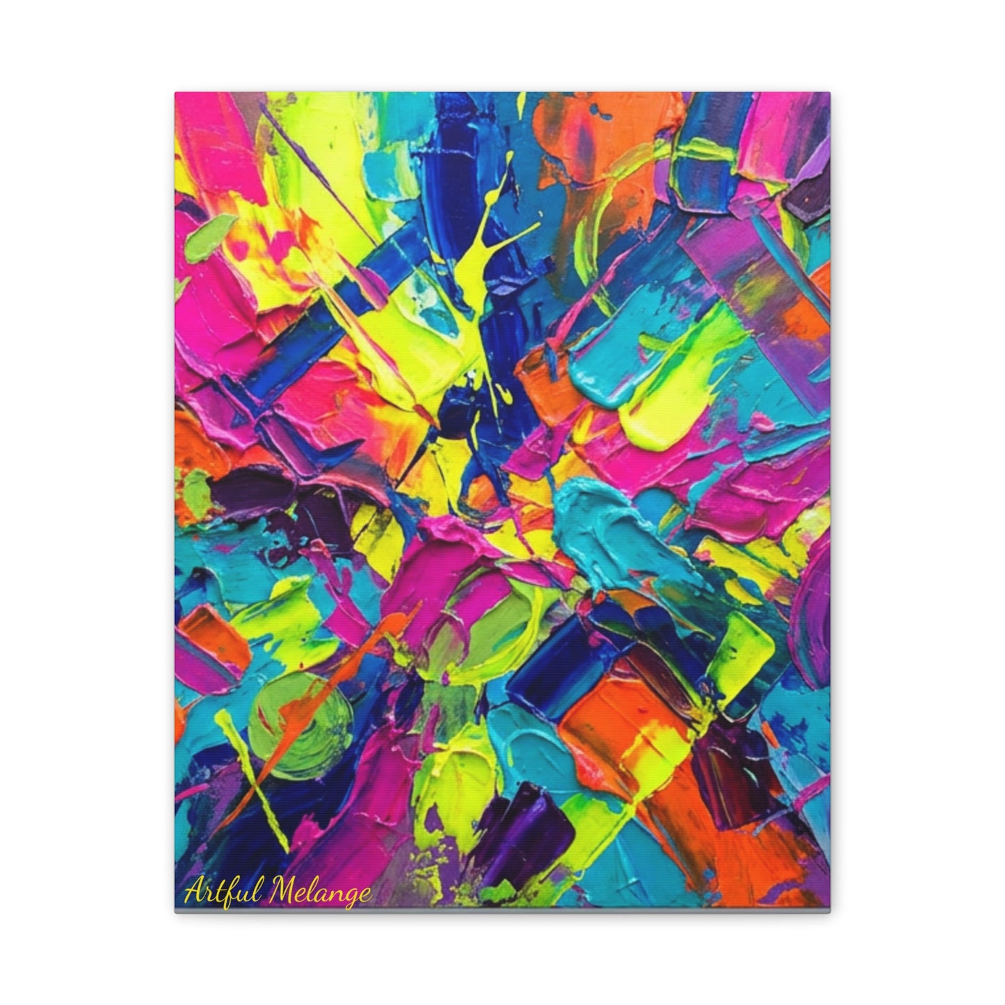 Acrylic Abstract Canvas Print - Richly Textured Artistry