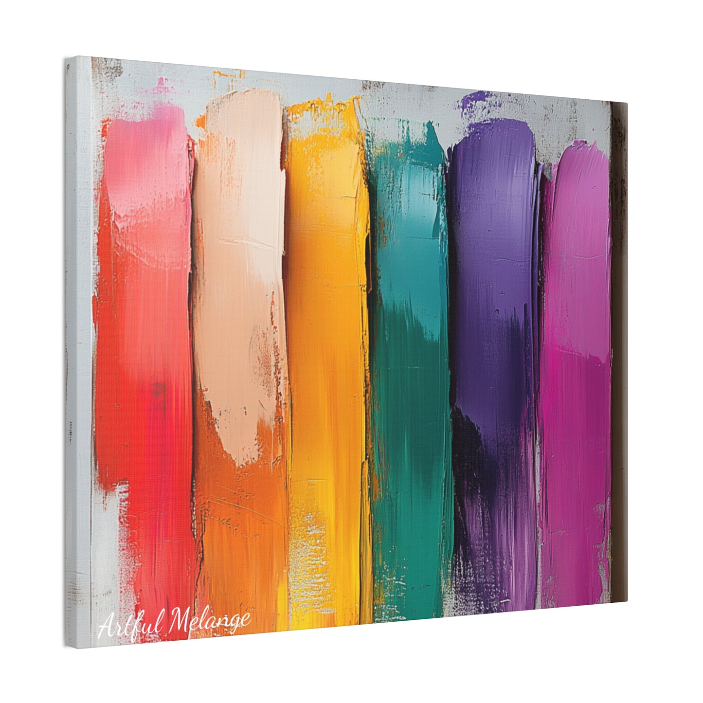 Acrylic Abstract Canvas Print - Richly Textured Artistry