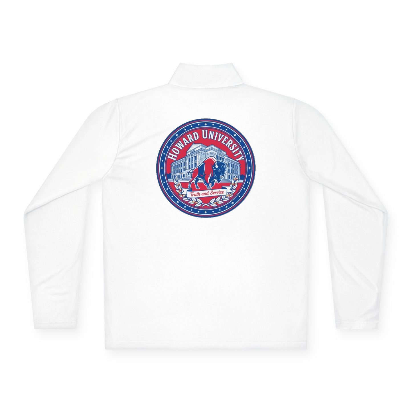 Howard University Legacy Unisex 1/4 Zip Pullover – Classic Solid Color HBCU Pride Collection/ Truth and Service