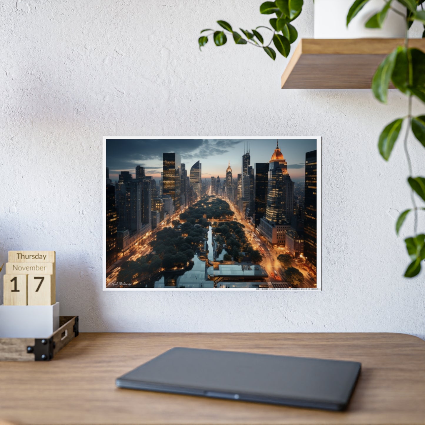 Skyline Vista: Hyper-Realistic 3D Cityscape Posters
