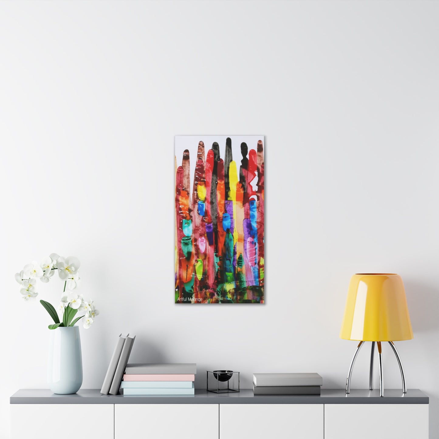 Primary Elegance: A Symphony of Sophistication Canvas Print
