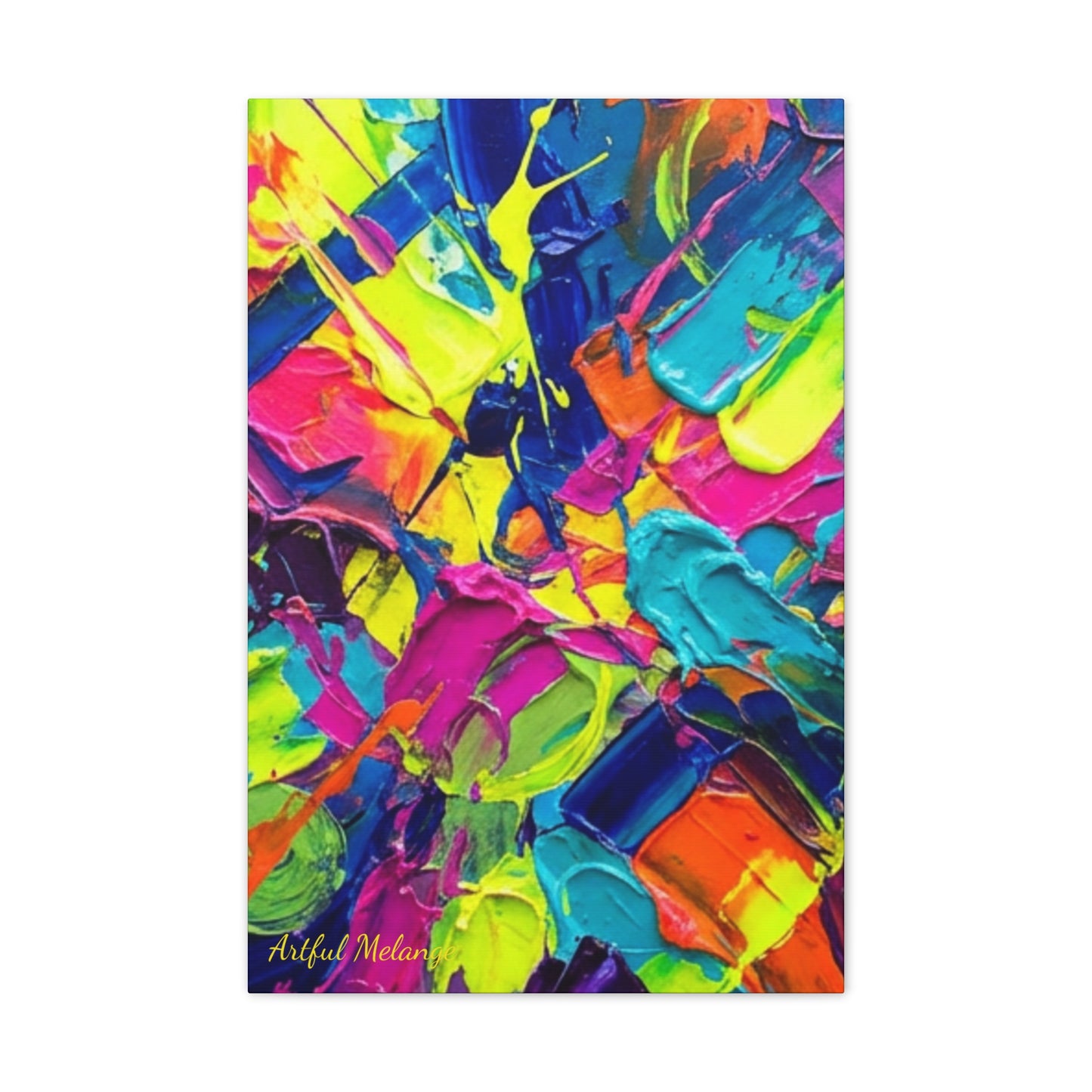Acrylic Abstract Canvas Print - Richly Textured Artistry