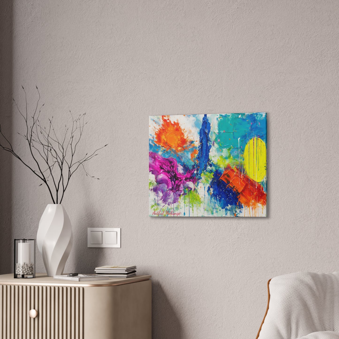 Acrylic Abstract Canvas Print - Richly Textured Artistry
