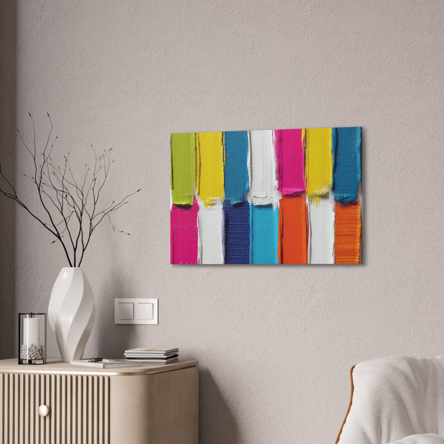 Acrylic Abstract Canvas Print - Richly Textured Artistry