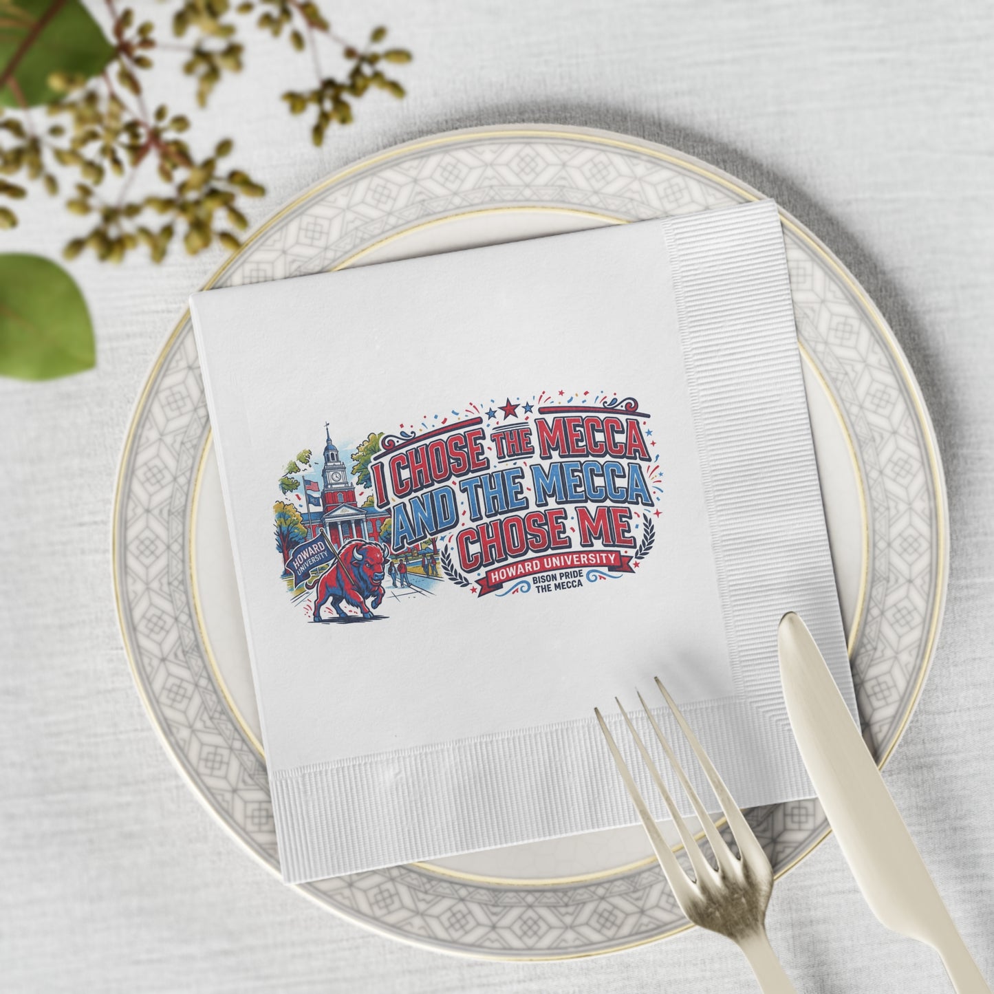 Howard University Bison Pride Napkins 3