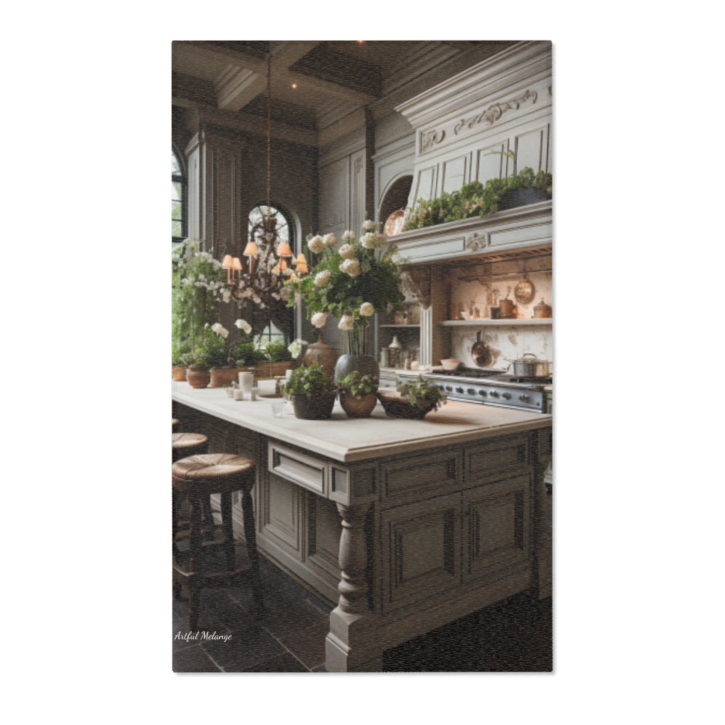 French Country Kitchen Area Rug