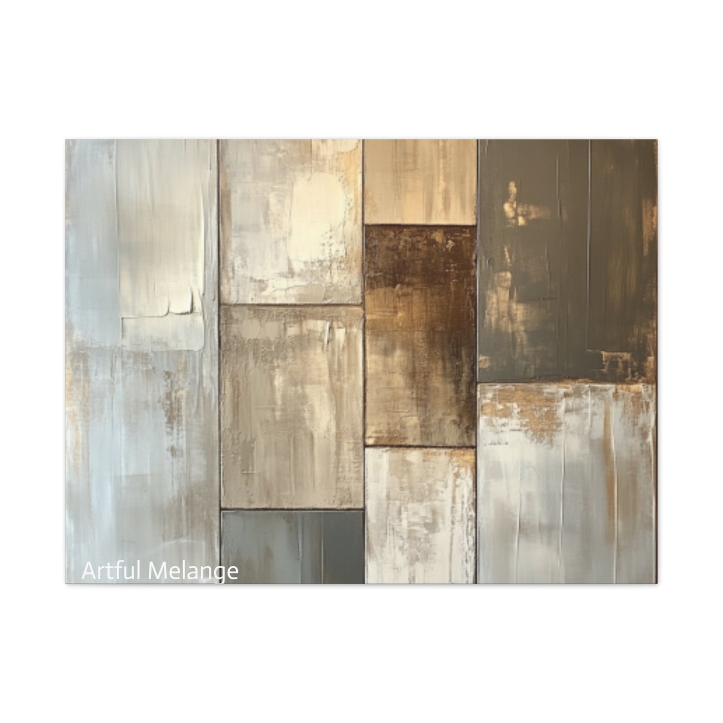 Acrylic Abstract Canvas Print - Richly Textured Artistry
