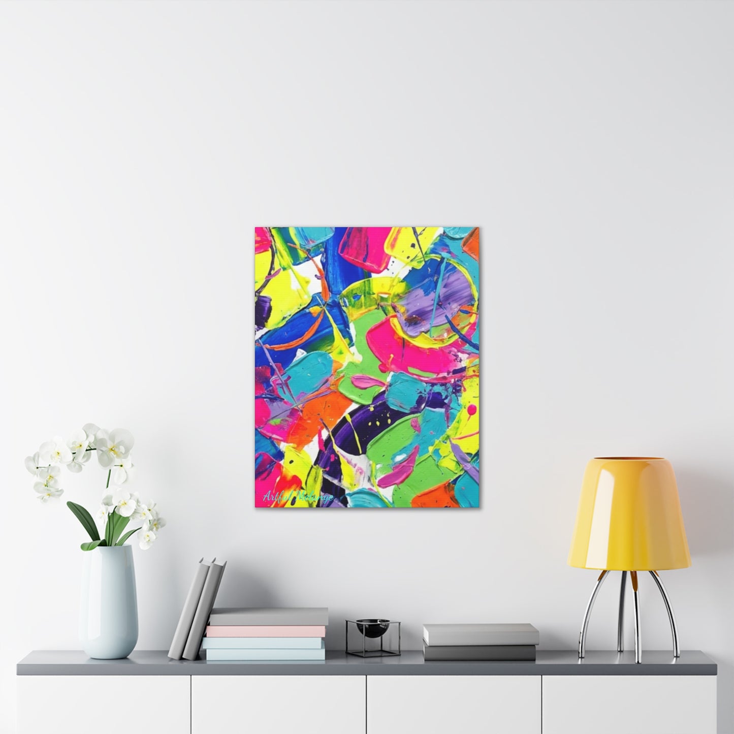 Acrylic Abstract Canvas Print - Richly Textured Artistry