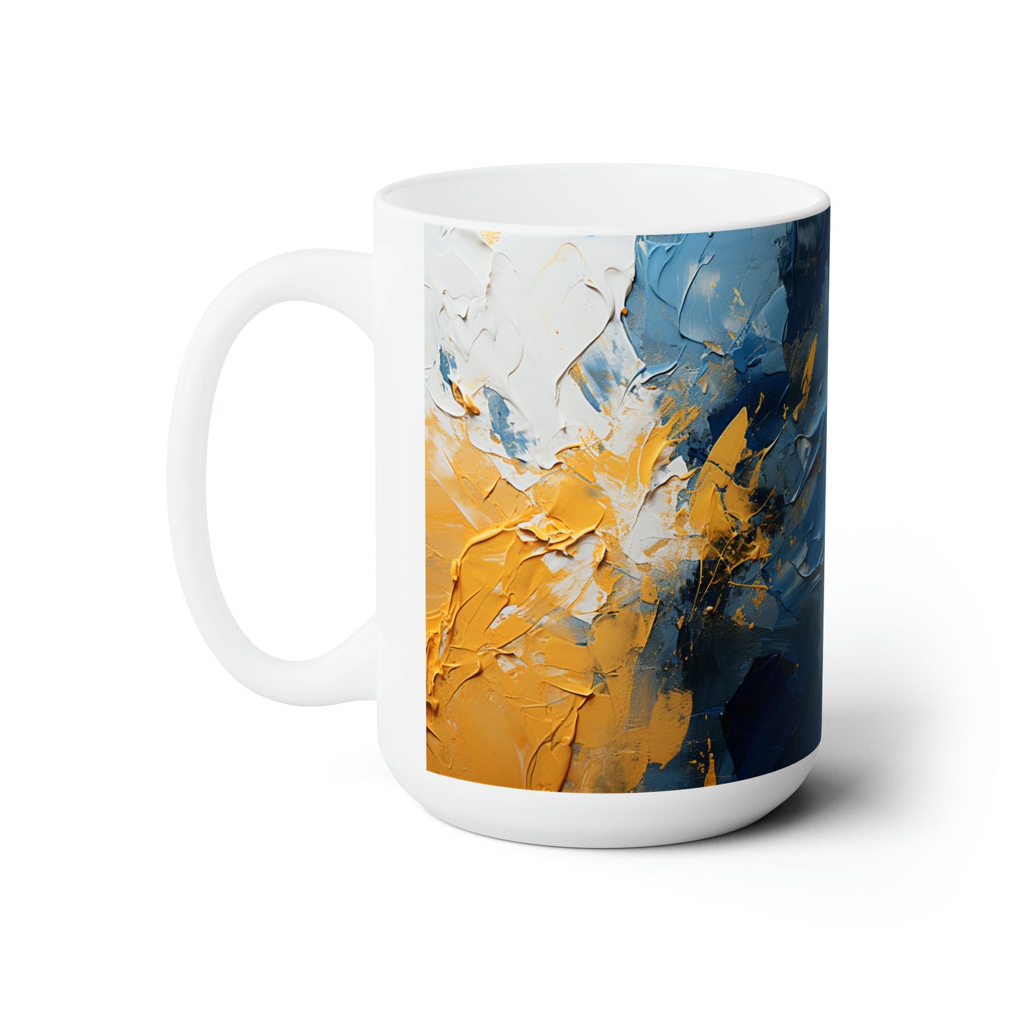 Artsy Abstract Ceramic Mug 15oz
