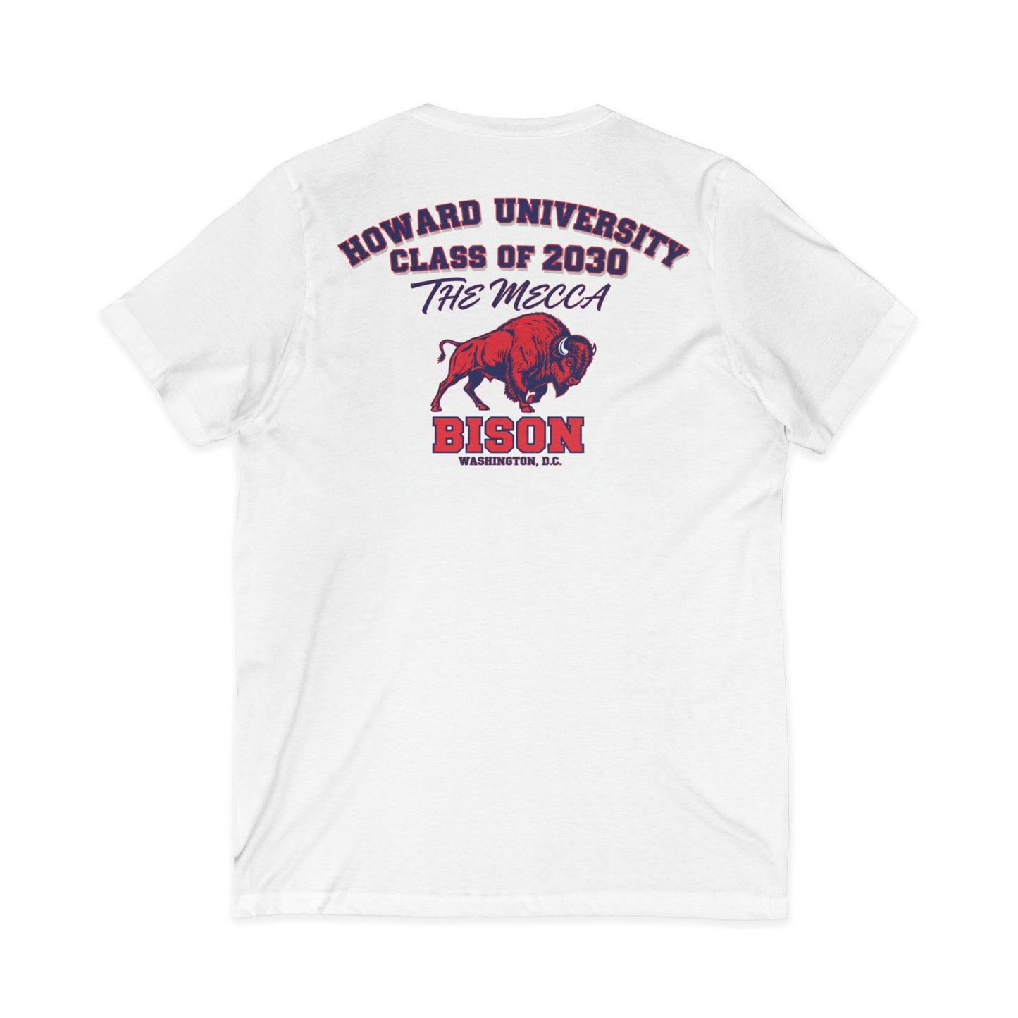Howard University Class of 2030 Unisex V-Neck T-Shirt | The Mecca Incoming Class Tee
