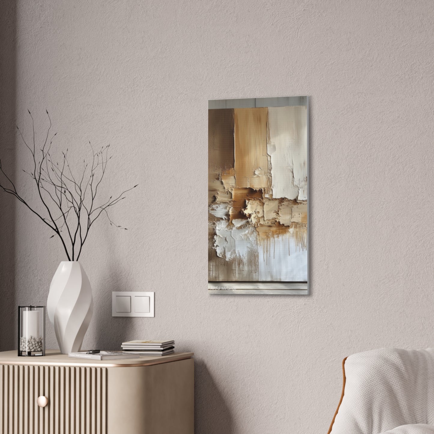 Acrylic Abstract Canvas Print - Richly Textured Artistry