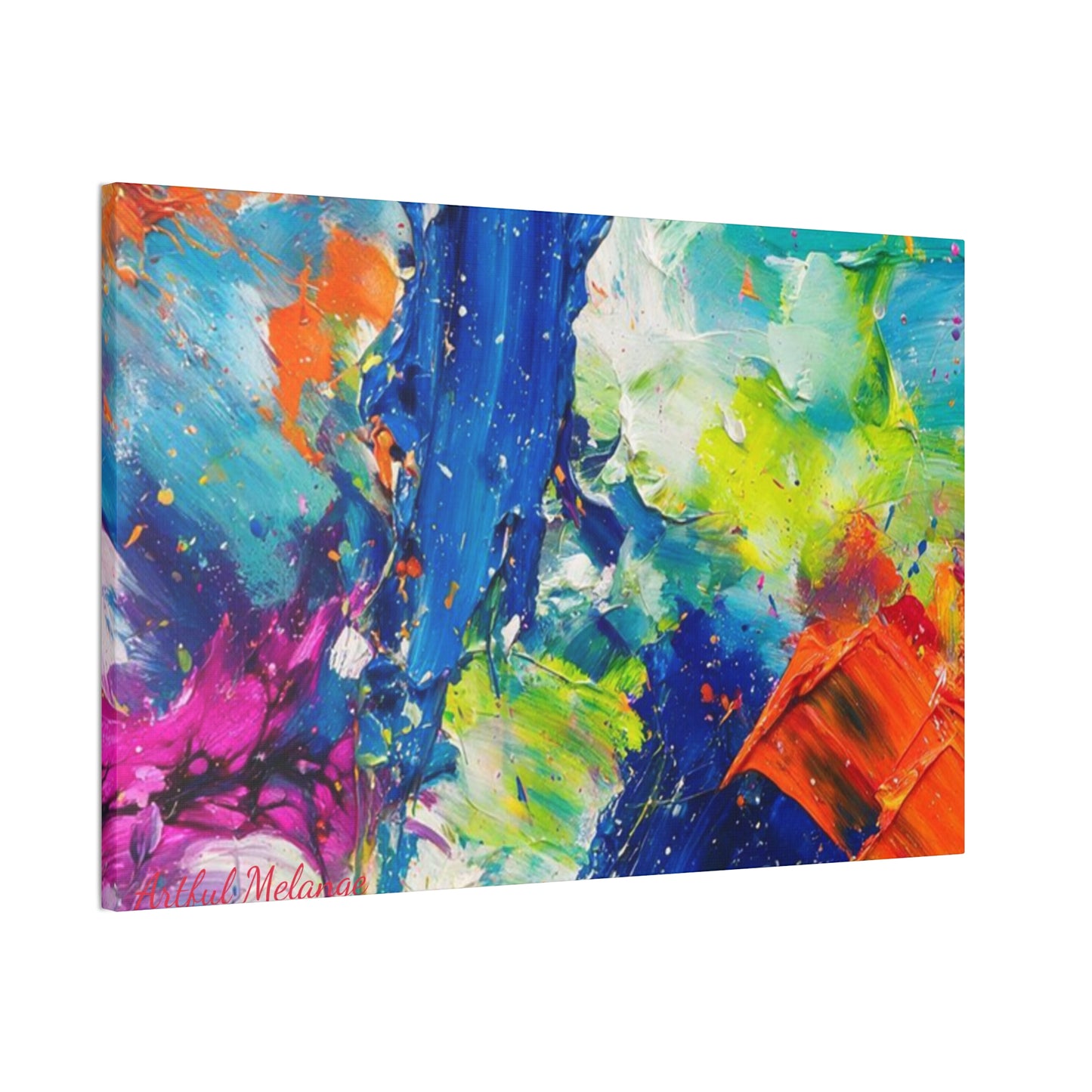 Acrylic Abstract Canvas Print - Richly Textured Artistry