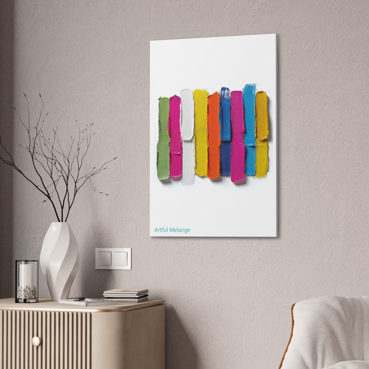 Acrylic Abstract Canvas Print - Richly Textured Artistry