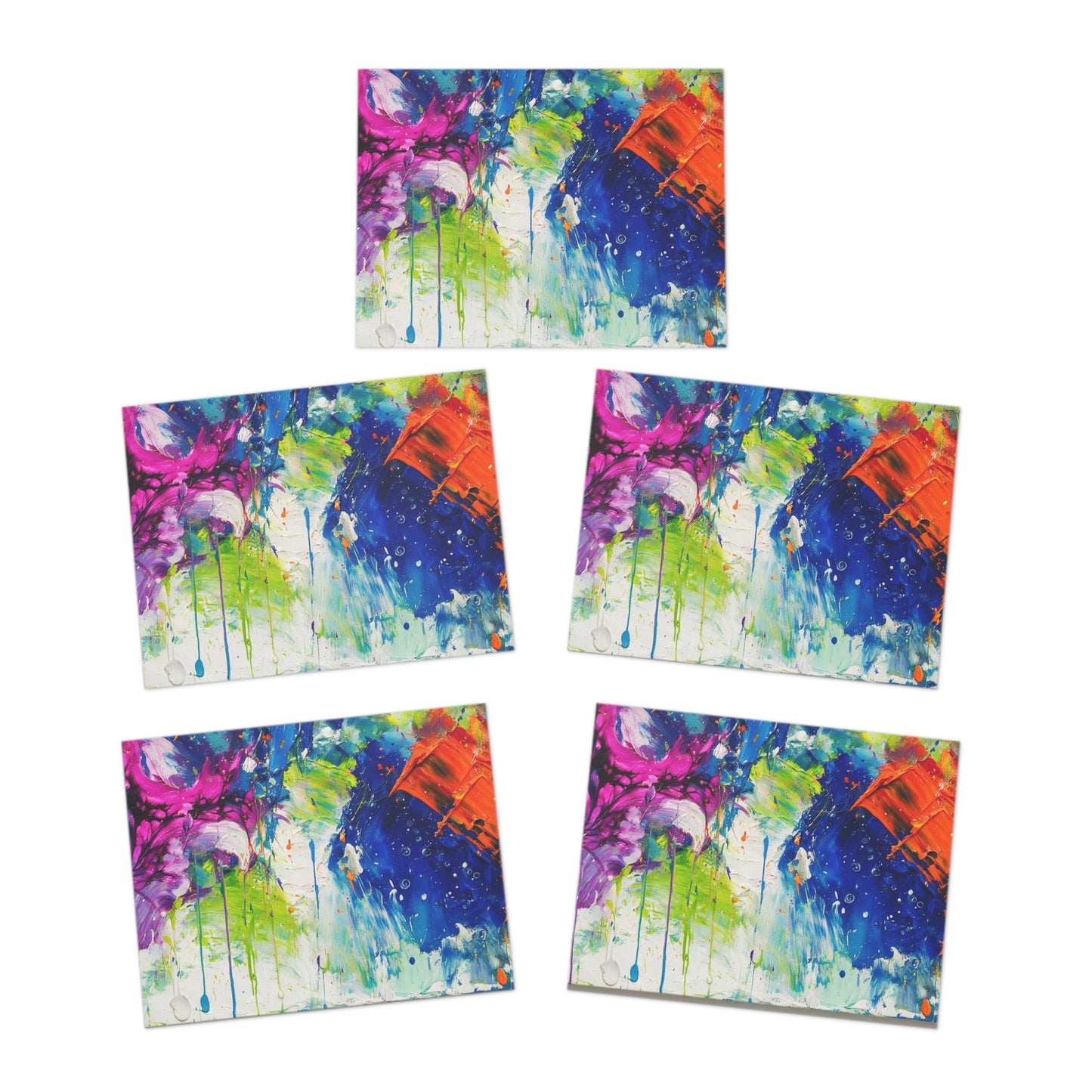 Elegance in Ink:  Abstract Art Note Card Set(5-Pack)
