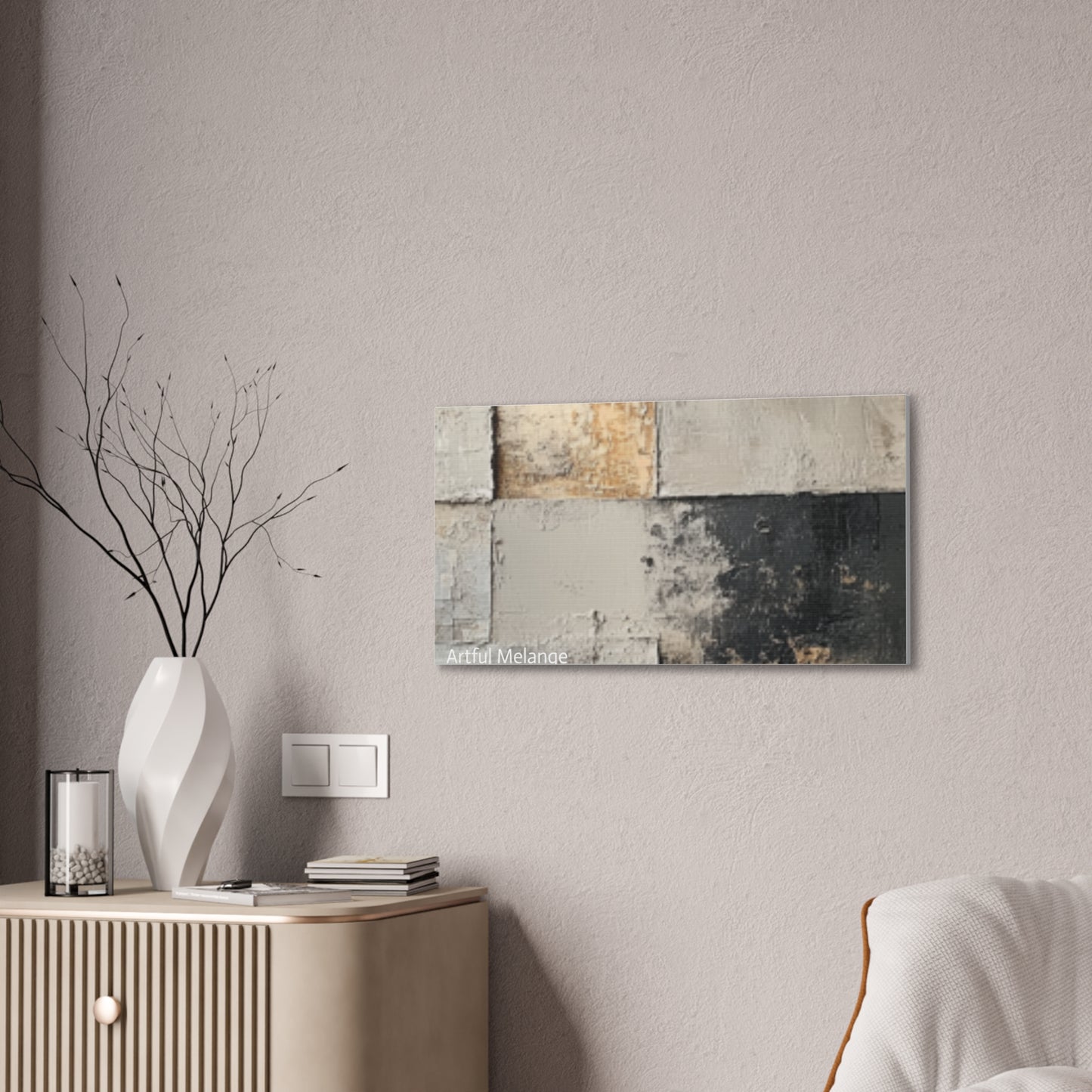 Acrylic Abstract Canvas Print - Richly Textured Artistry