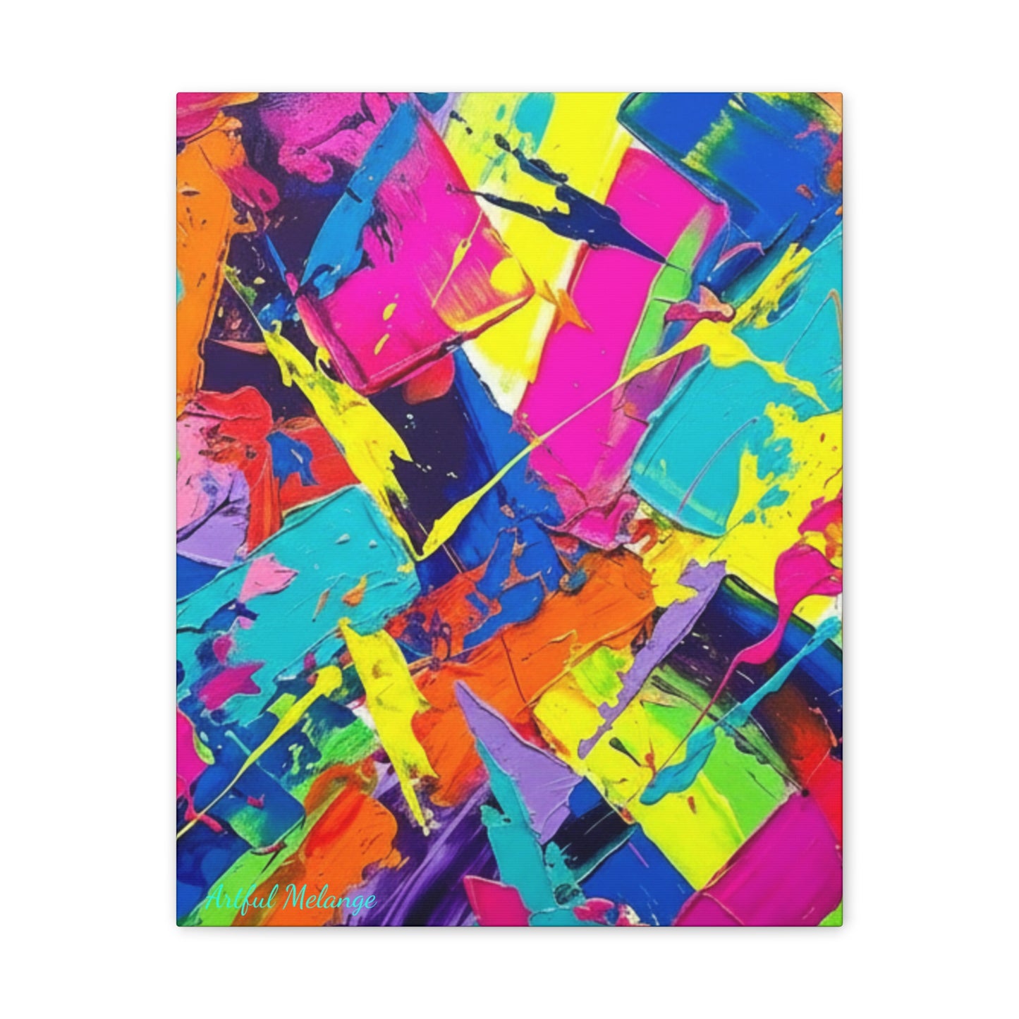 Acrylic Abstract Canvas Print - Richly Textured Artistry