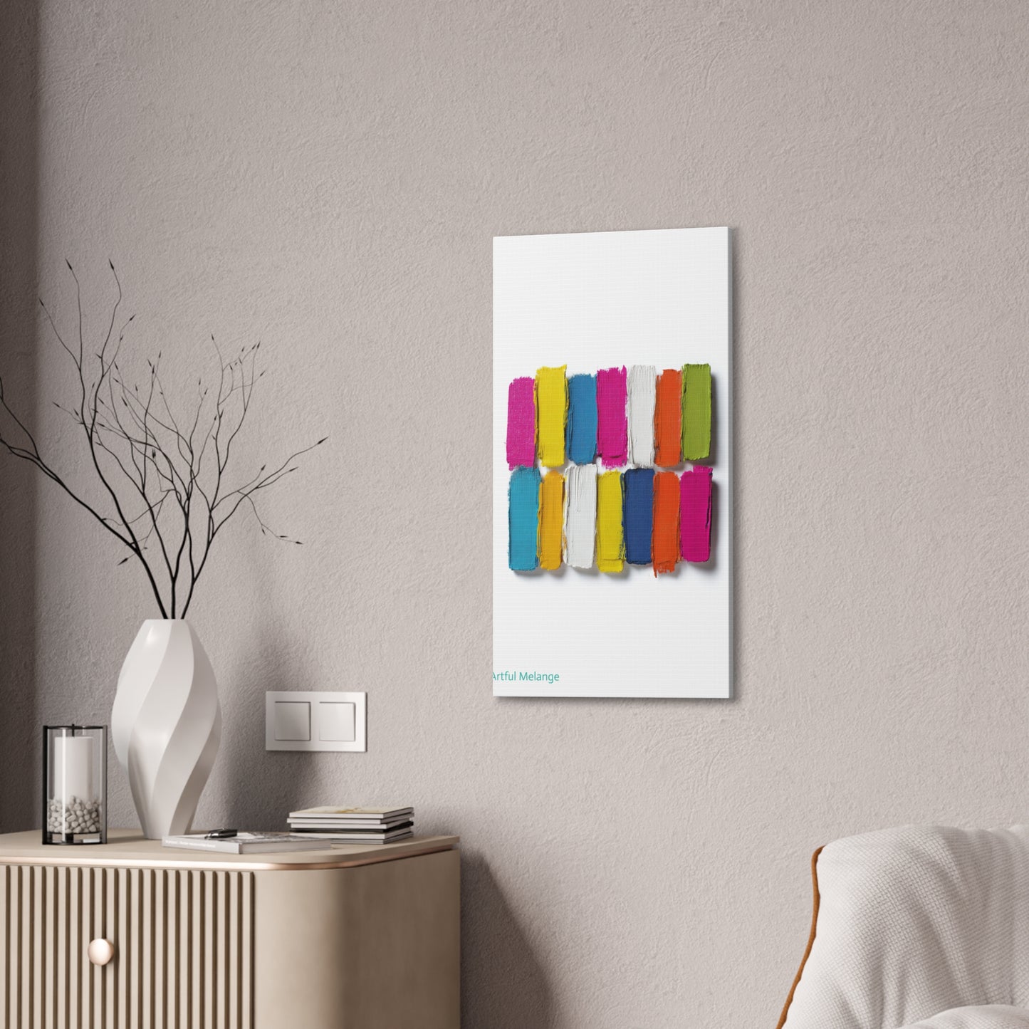 Acrylic Abstract Canvas Print - Richly Textured Artistry
