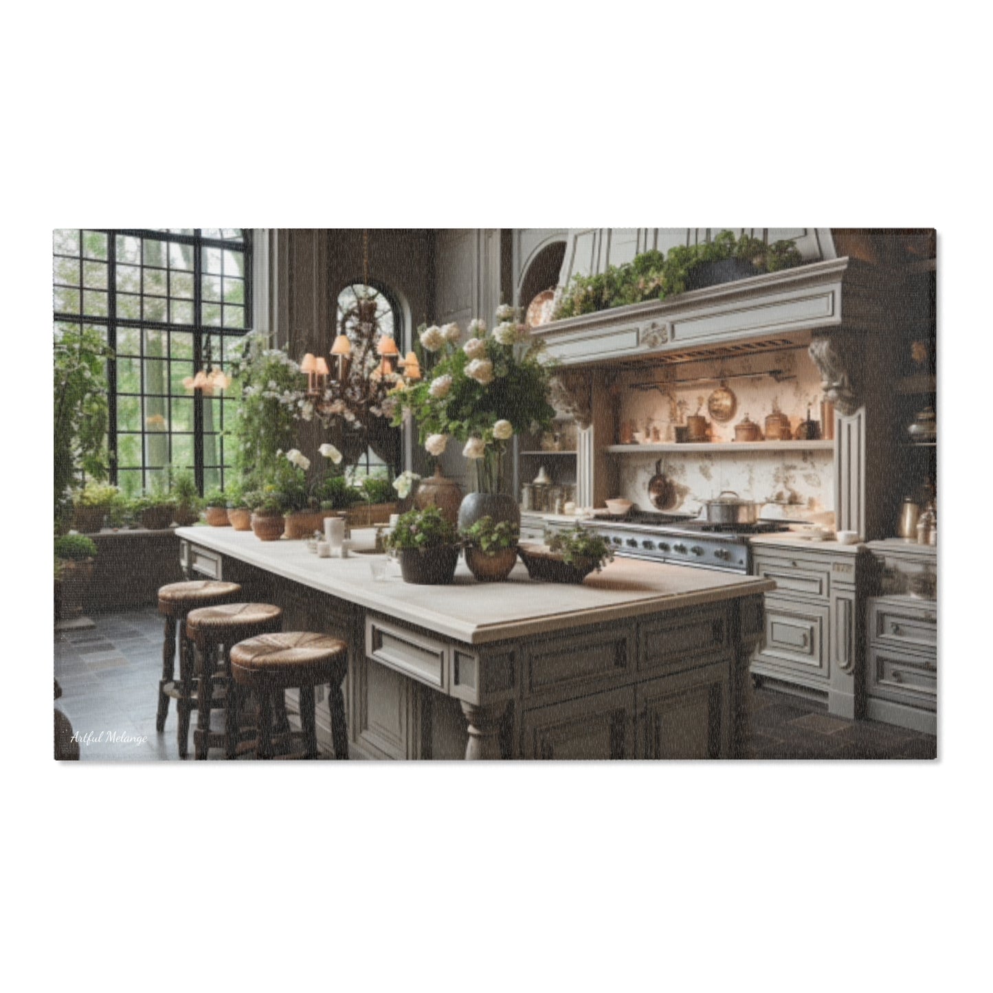French Country Kitchen Area Rug